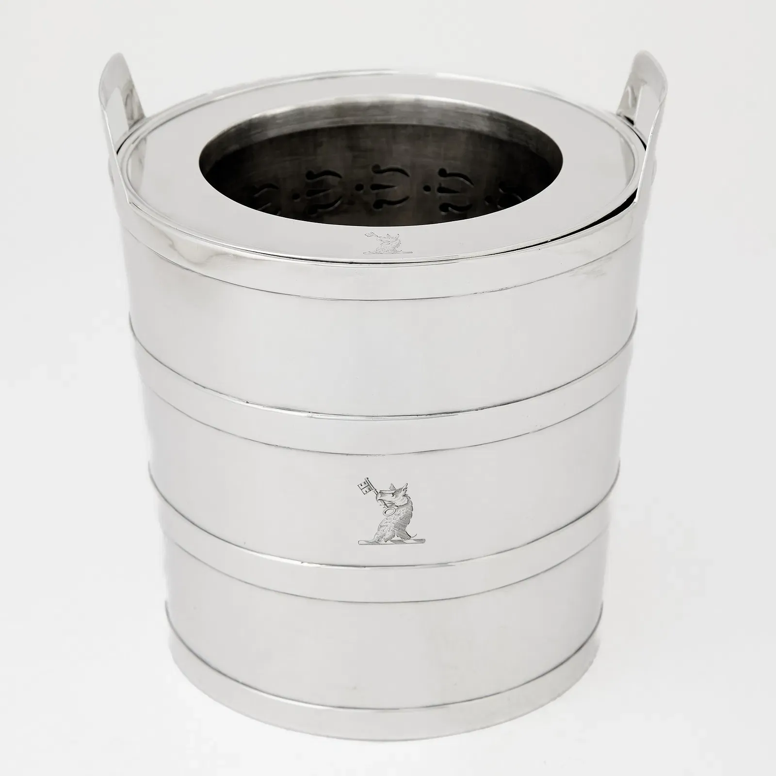 Victorian London Sterling Silver Biscuit Warmer (Date Letter 'C')