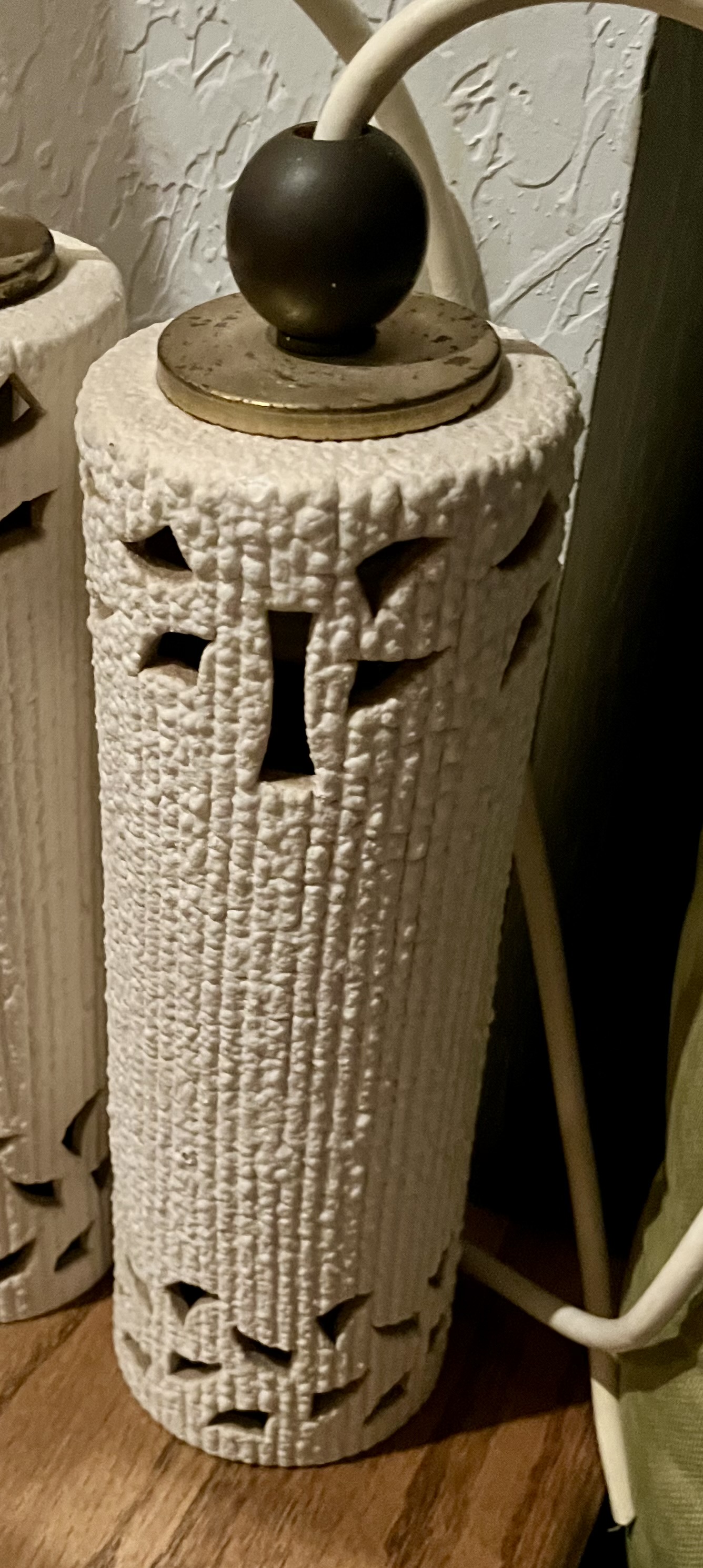 Mid-Century Brutalist Ceramic Table Lamp