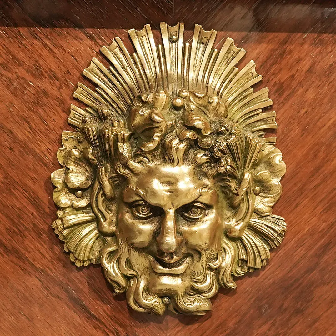 Louis XV Style Gilt Bronze Mounted Bureau Plat thumbnail 6