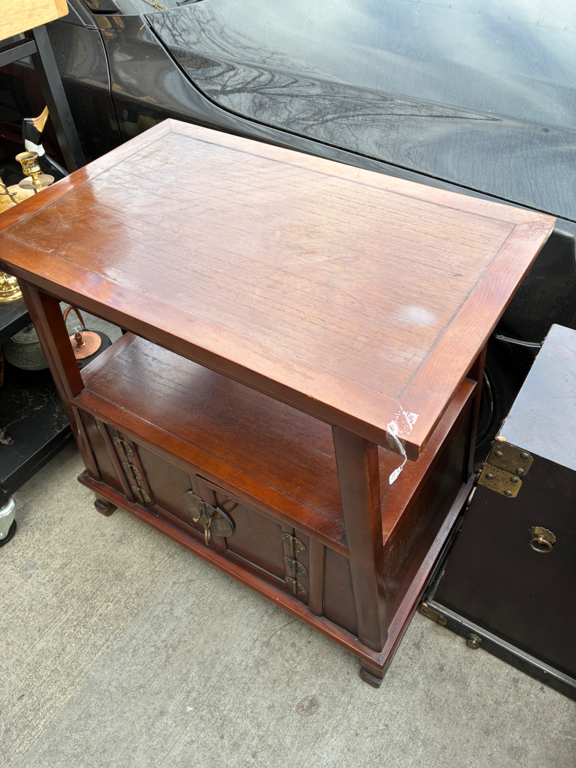 Chinese Style Mahogany Cabinet thumbnail 2