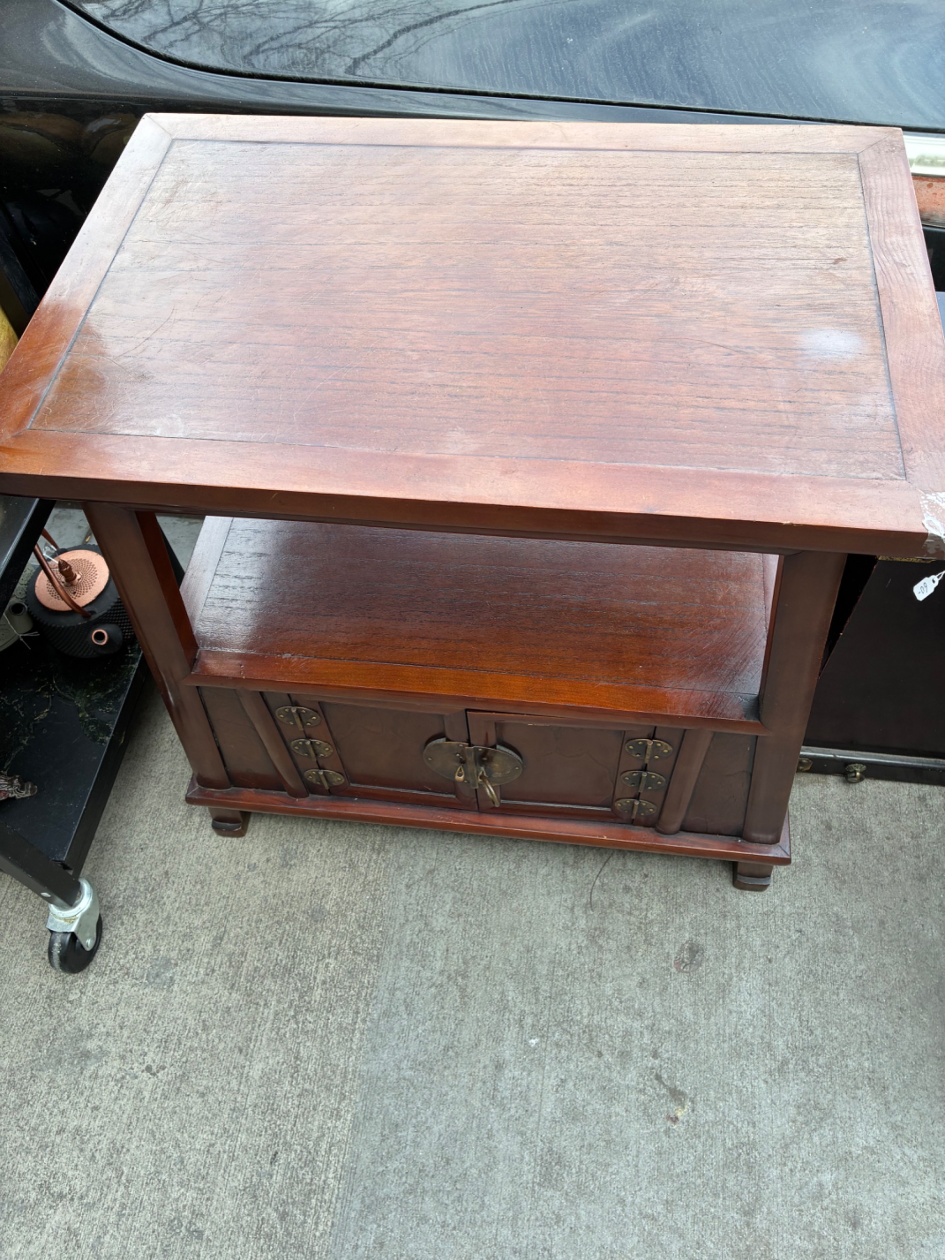 Chinese Style Mahogany Cabinet thumbnail 3