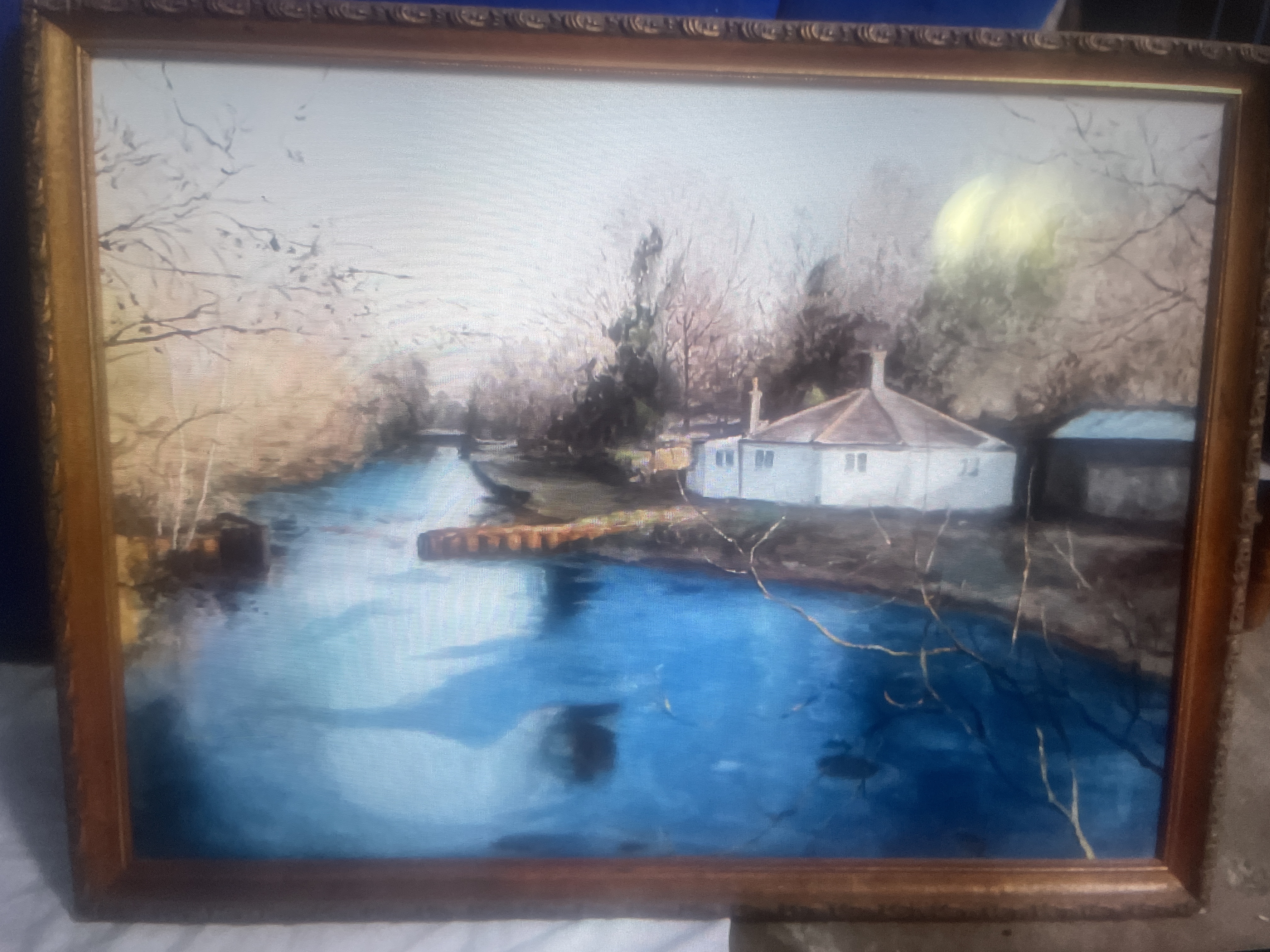 Late 20th Century Decorative Landscape Print or Watercolor