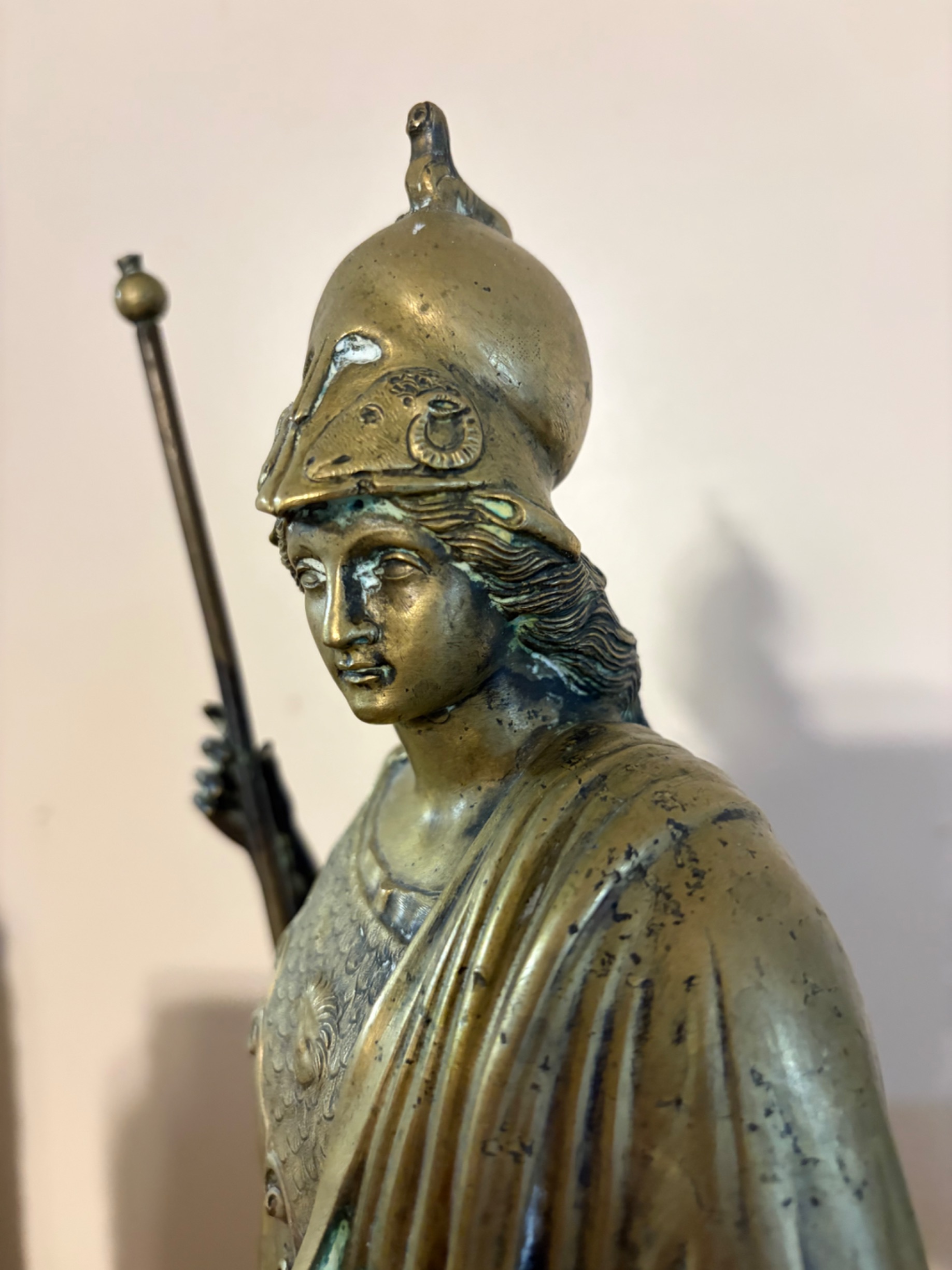 Classical Revival Bronze Figure of Athena thumbnail 8