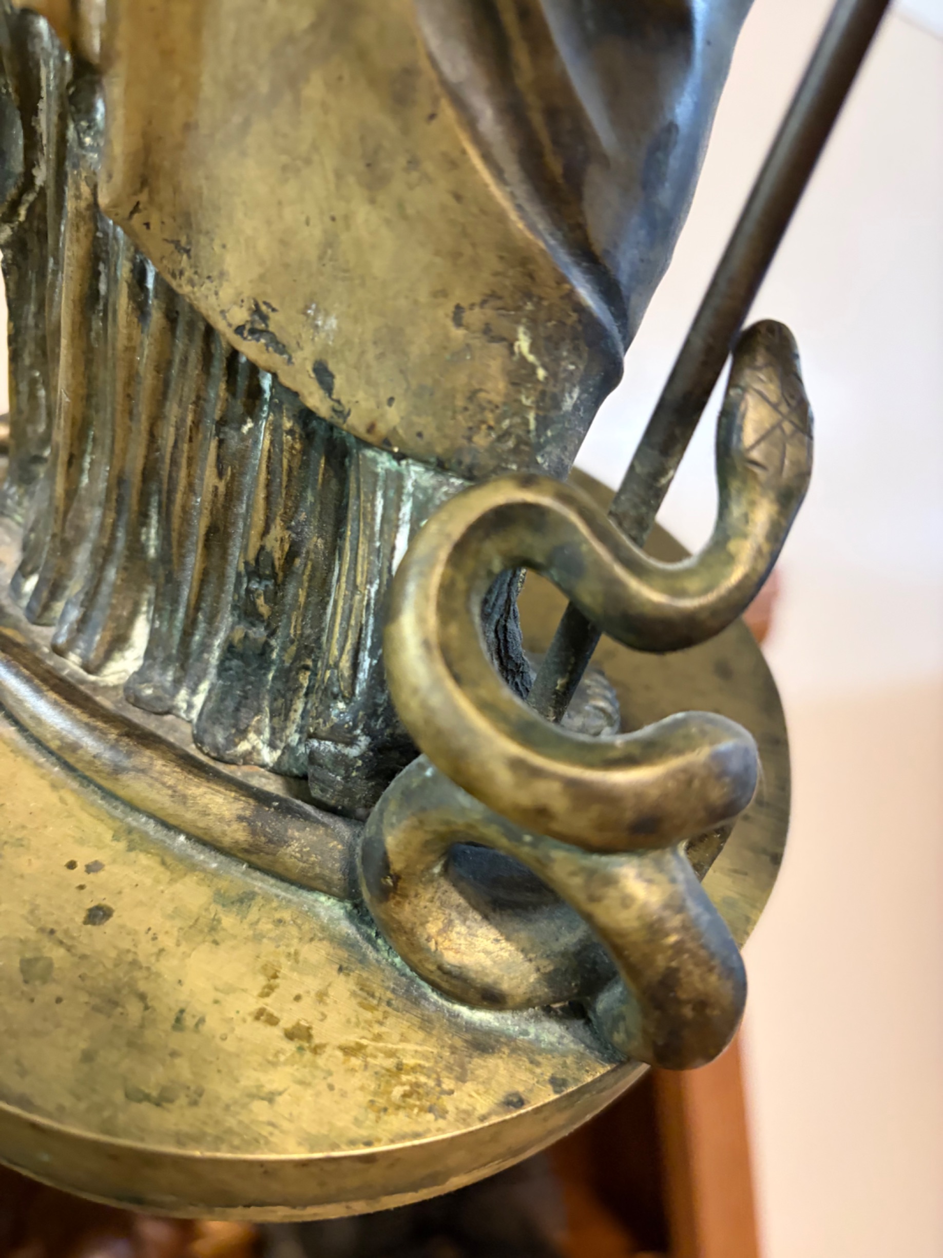 Classical Revival Bronze Figure of Athena thumbnail 10