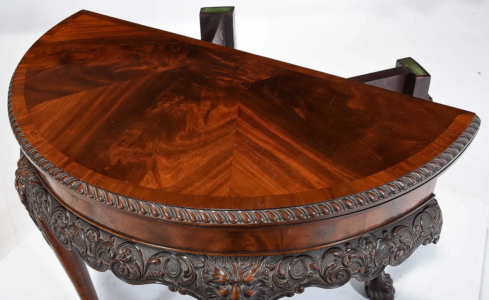 George III Period Mahogany Card Table thumbnail 4