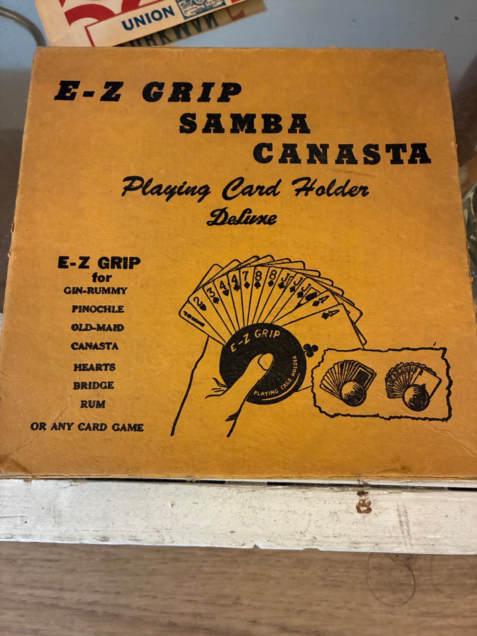 Mid-Century E-Z Grip Playing Card Holder