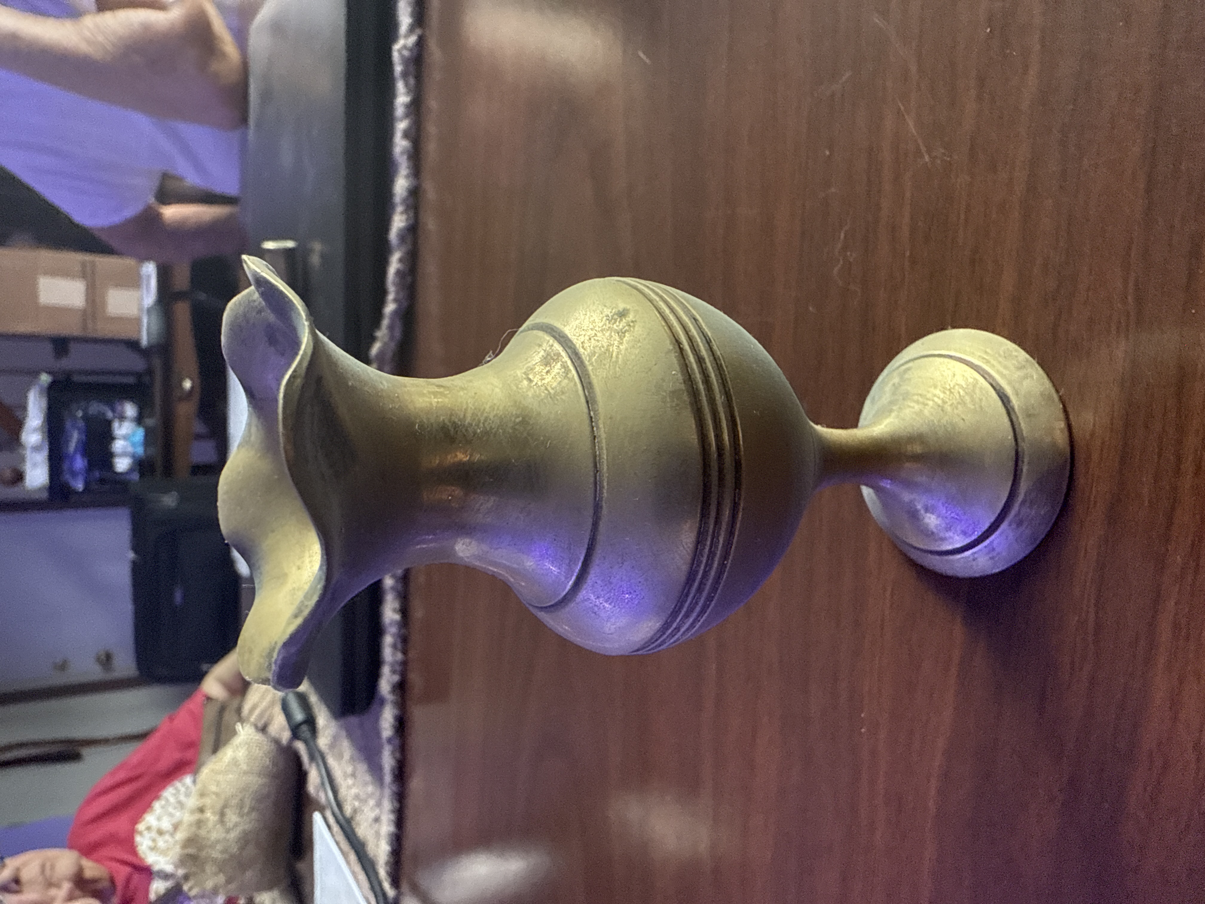 Mid-20th Century Brass Decorative Goblet Vase