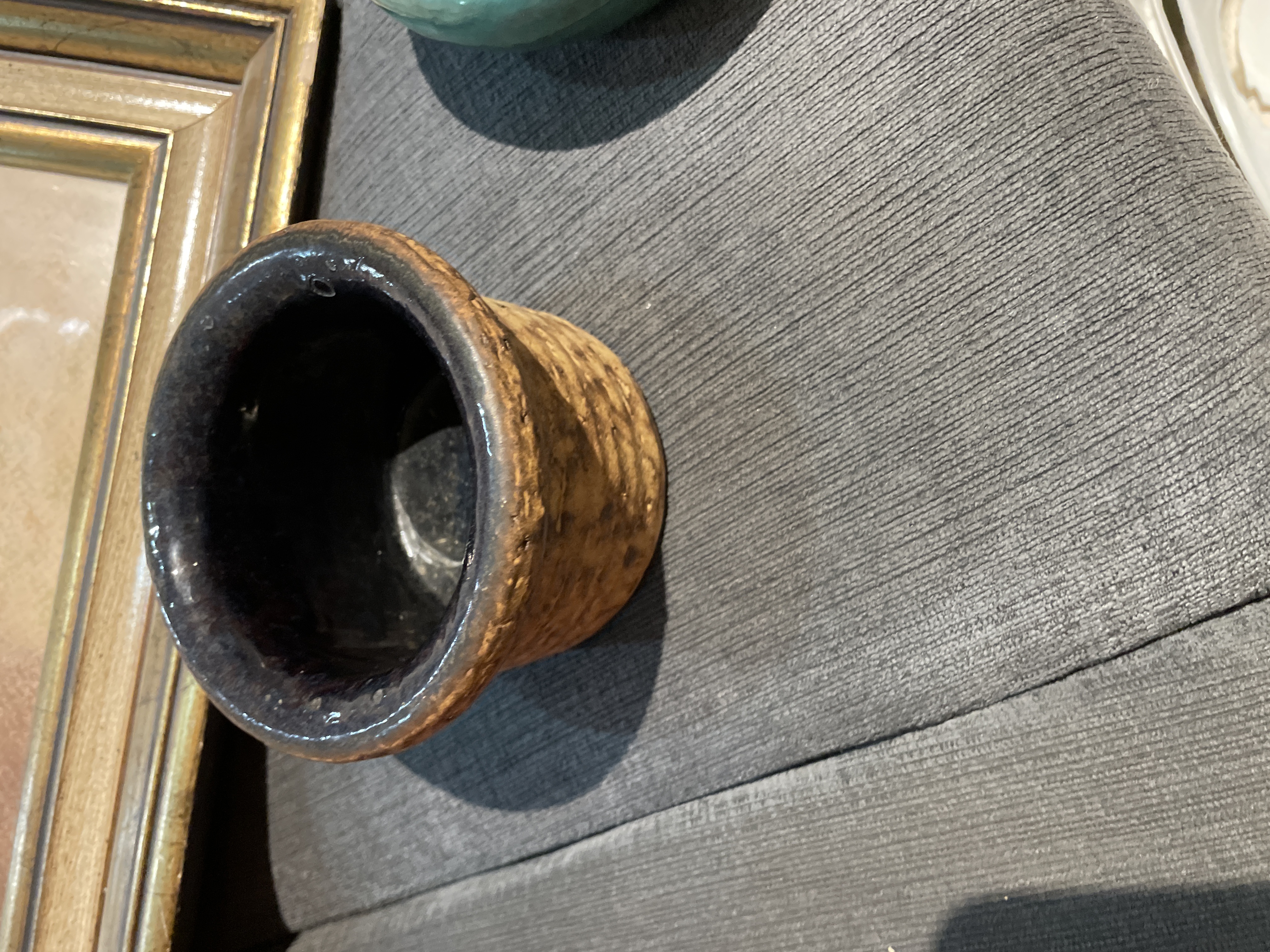 Rustic Glazed Stoneware Mortar
