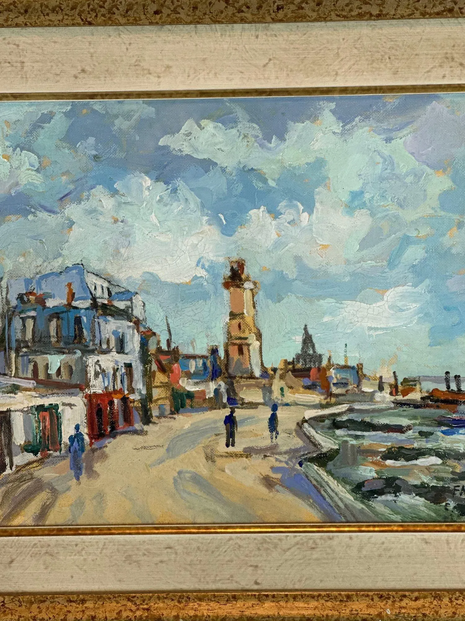 Impressionist Style Coastal Landscape Painting by Carlo Farioli thumbnail 3