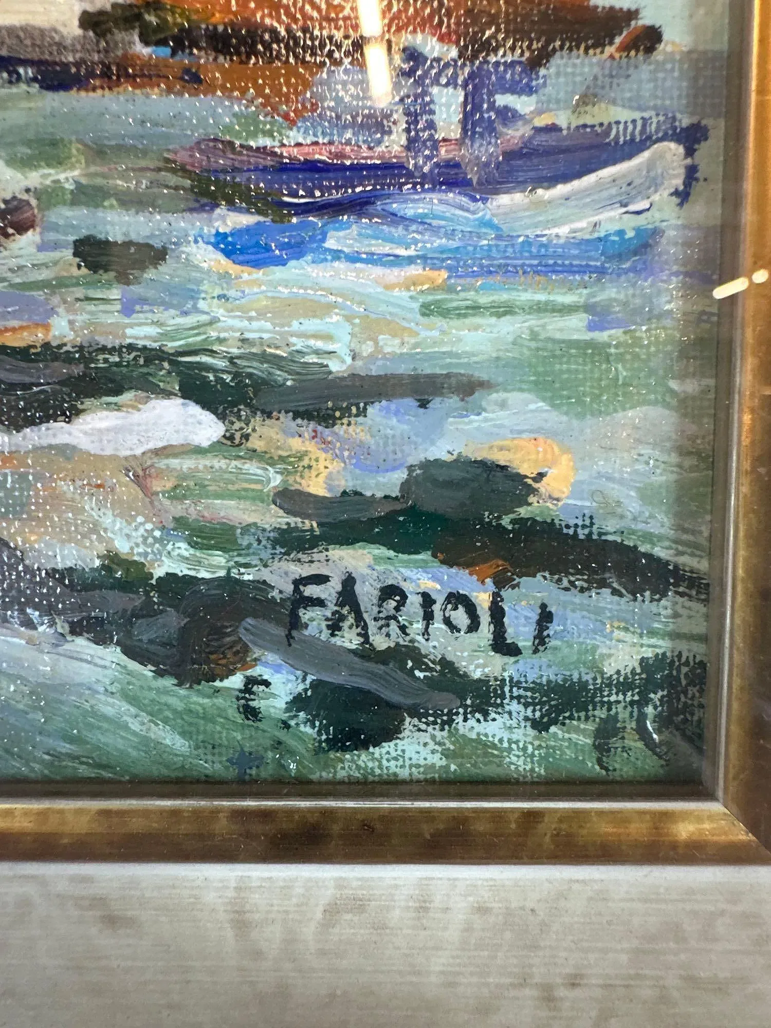 Impressionist Style Coastal Landscape Painting by Carlo Farioli thumbnail 6