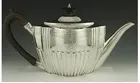 English Sterling Silver Assembled Three-Piece Tea Set thumbnail 8