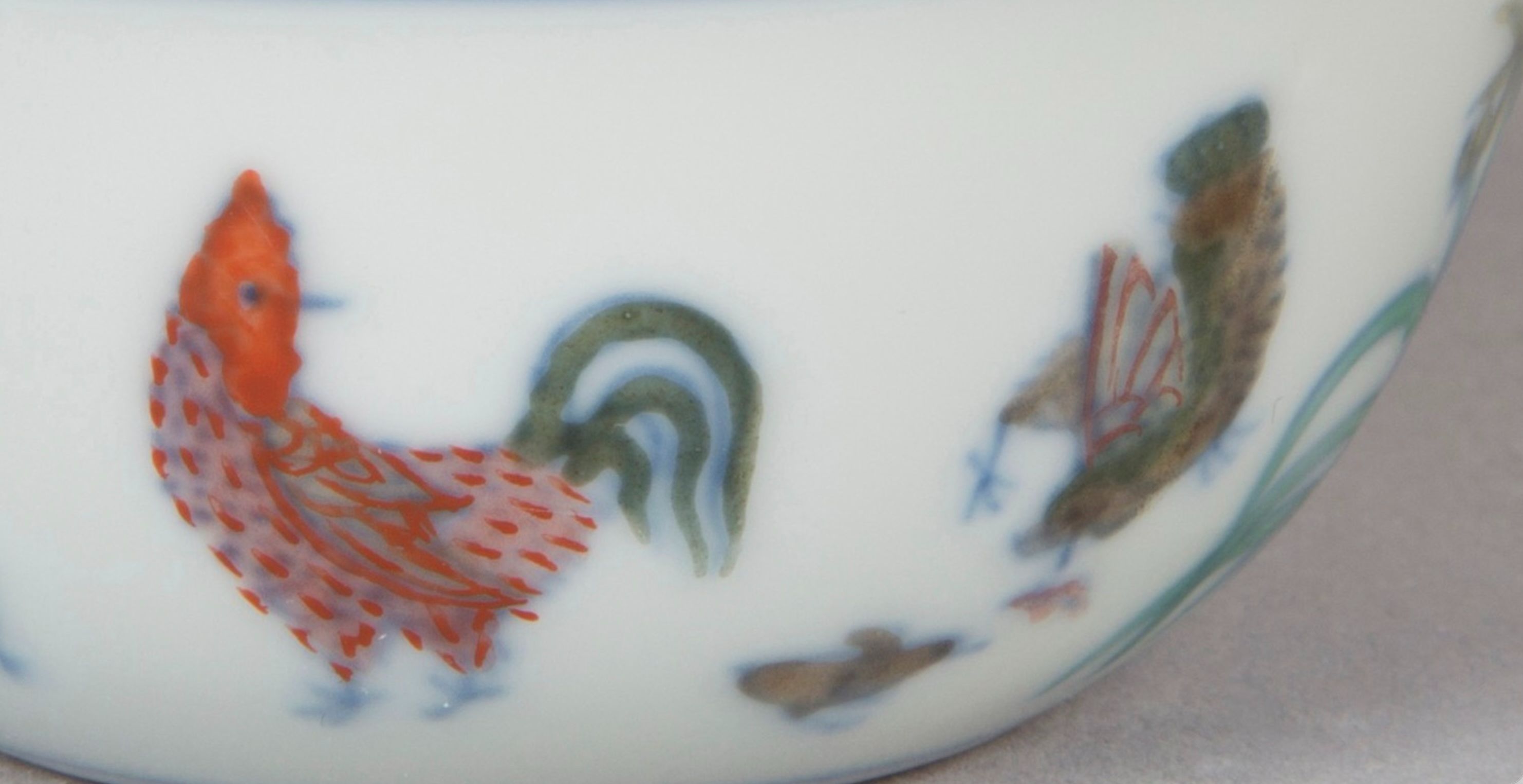Chinese Doucai 'Chicken' Cup, Bearing Apocryphal Chenghua Mark thumbnail 2