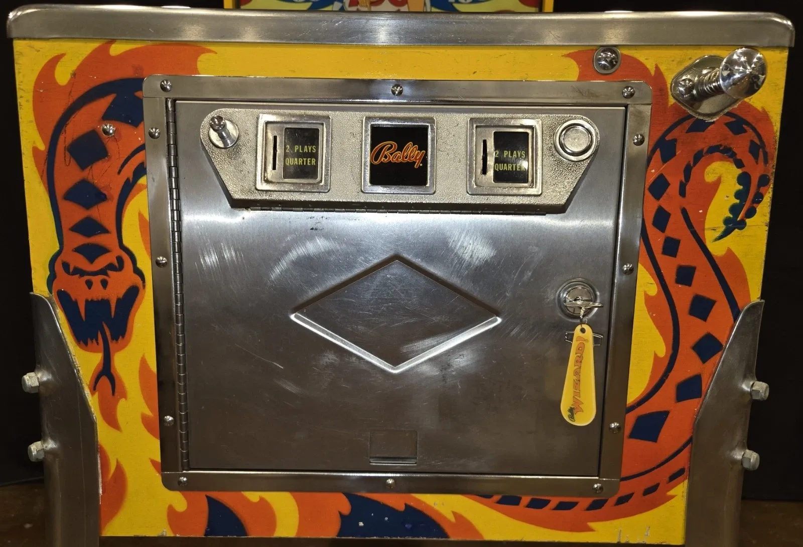 Bally Wizard! Electro-Mechanical Pinball Machine thumbnail 11