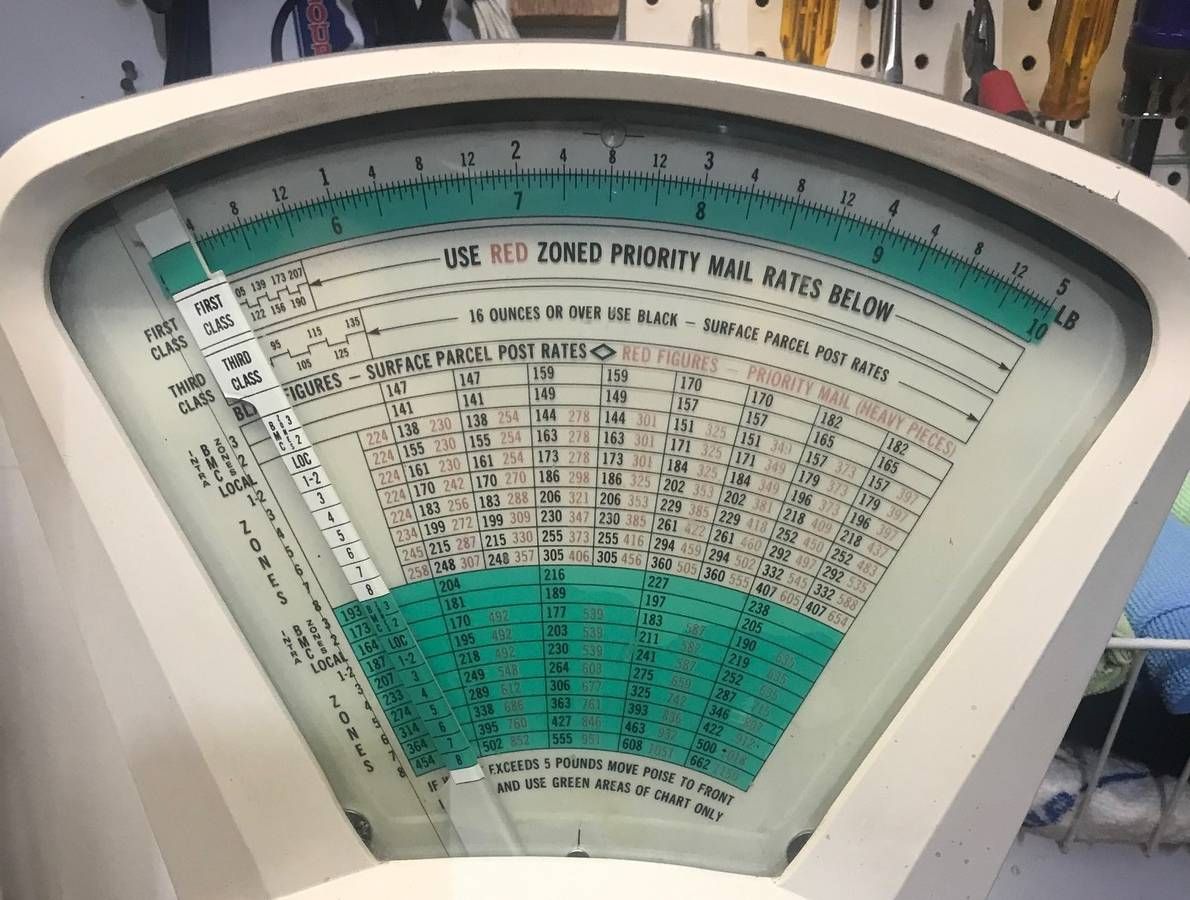 Mid‑Century Industrial Pitney Bowes Model S‑510 Postal Rate Scale thumbnail 2