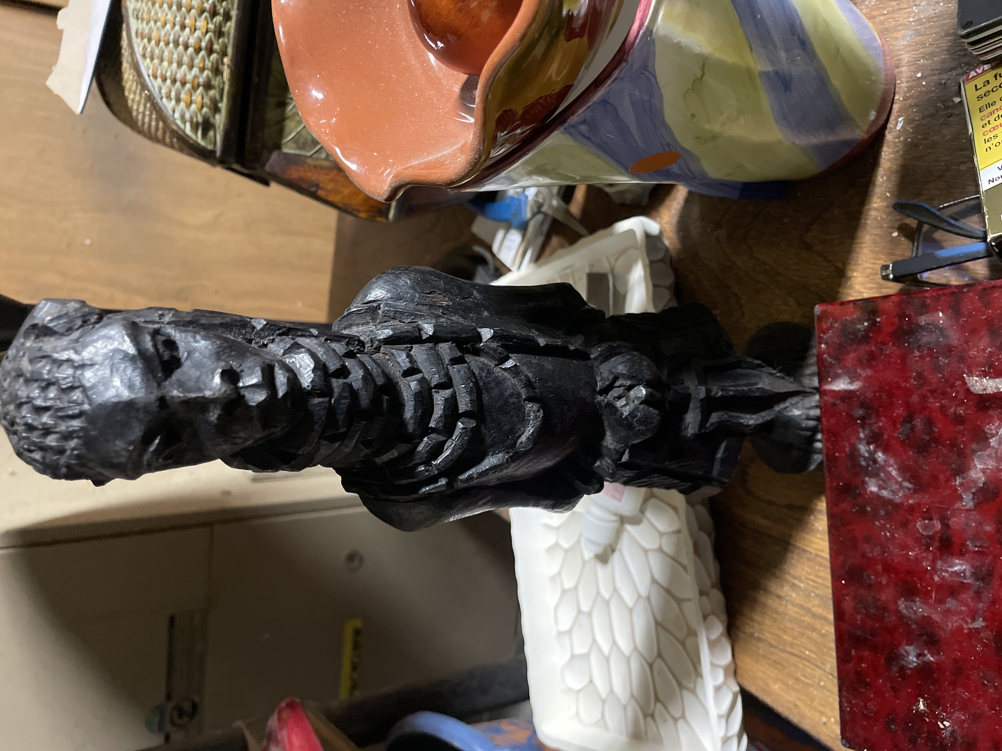 African Tribal Hardwood Female Figure