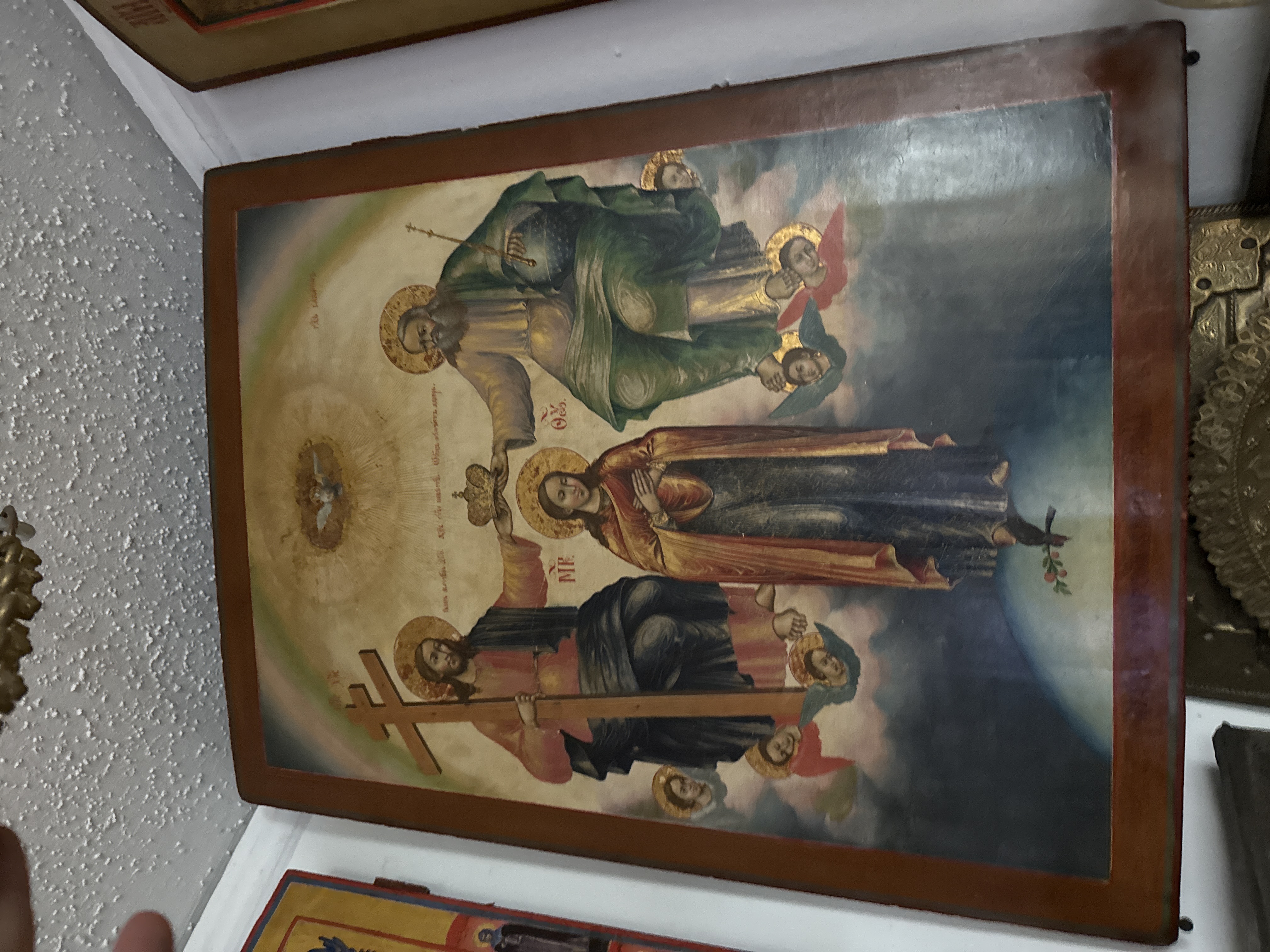 Eastern Orthodox Icon of the Coronation of the Virgin