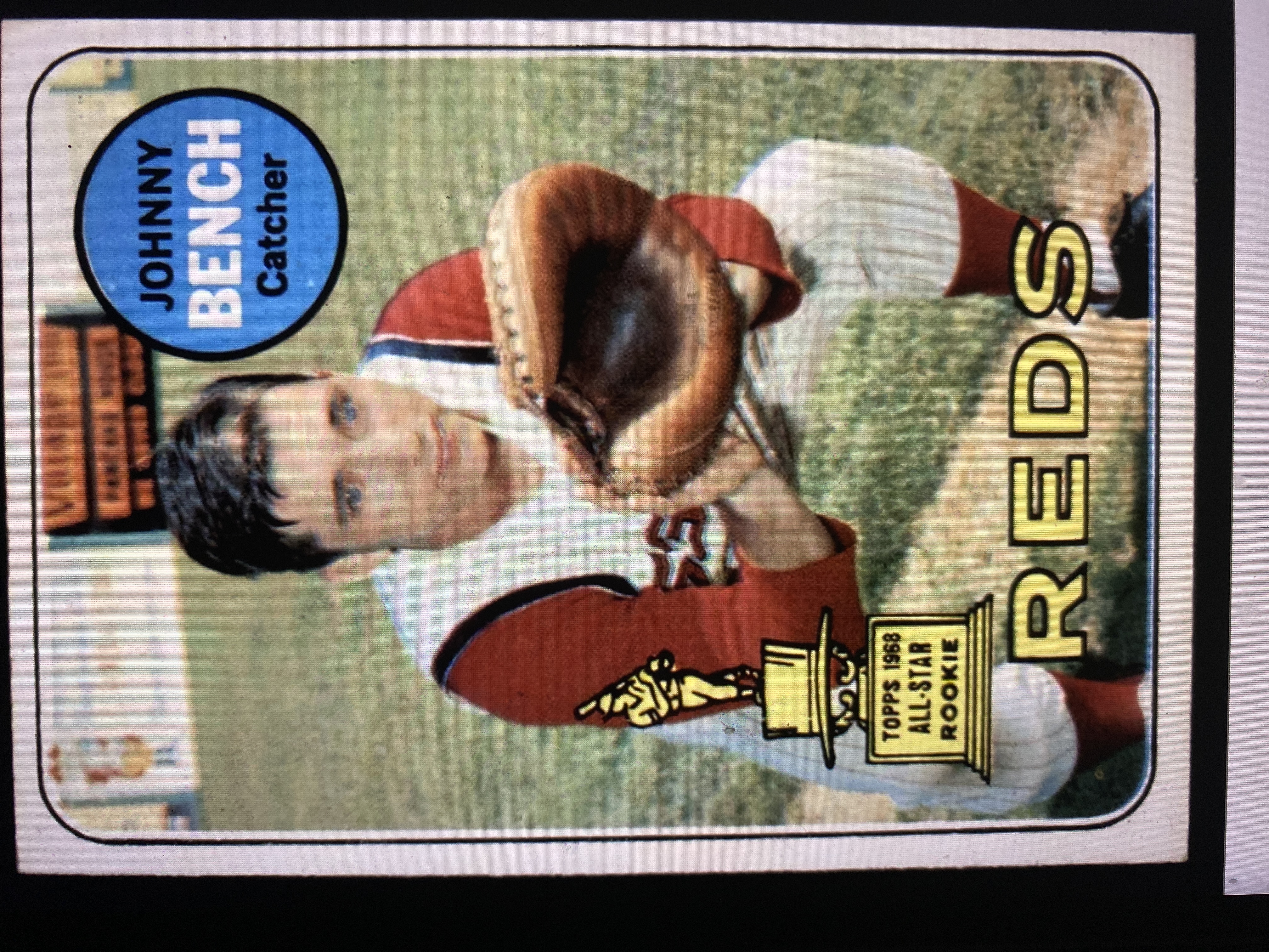 1969 Topps Johnny Bench Rookie Baseball Card