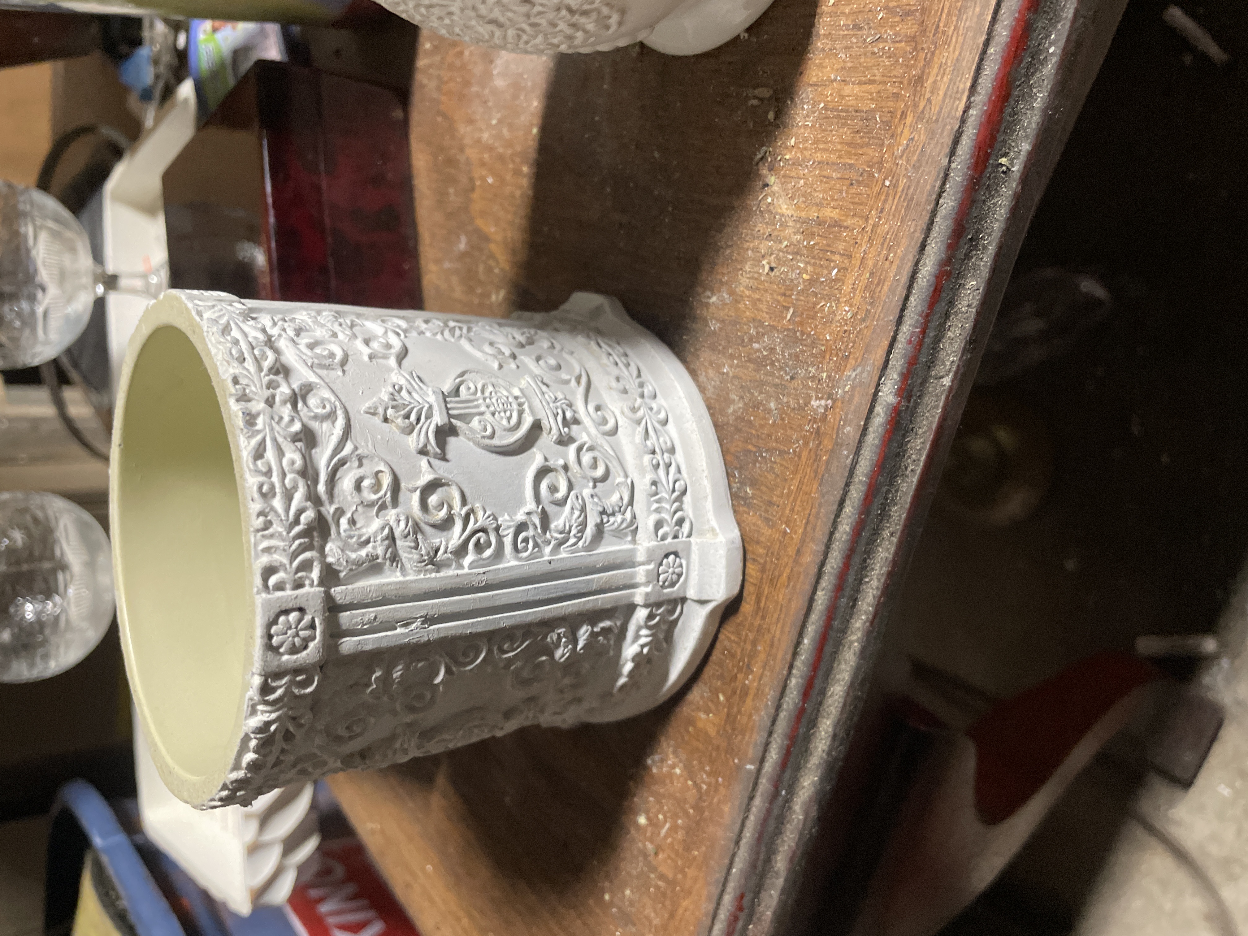 Neo-Classical Style White Ceramic Vase
