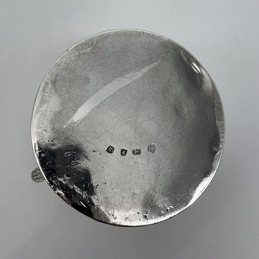 Art Deco Period German Silver Tea Caddy with Auspicious Characters thumbnail 8