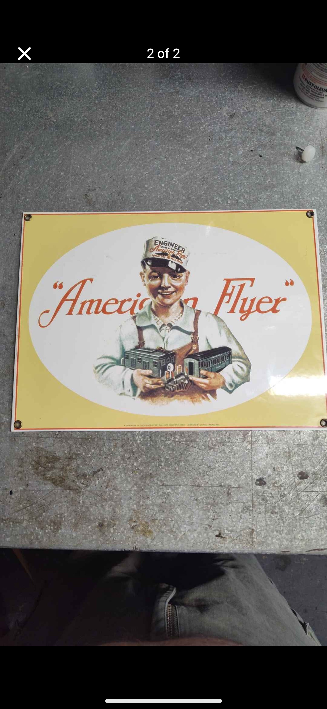 American Flyer Vintage-Style Tin Advertising Sign