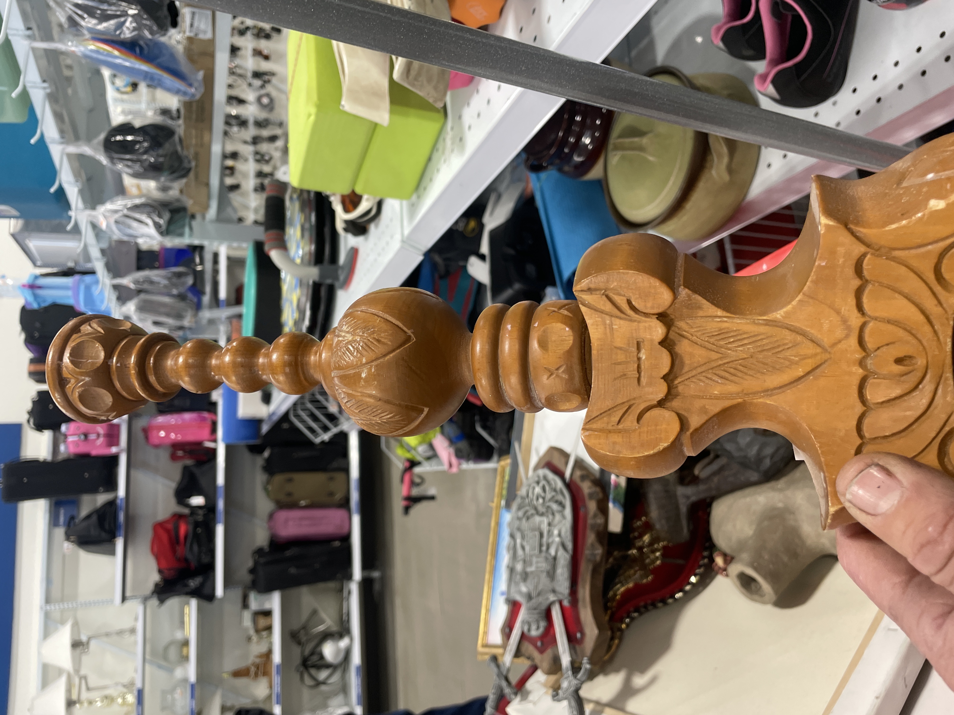 Carved Wooden Finial