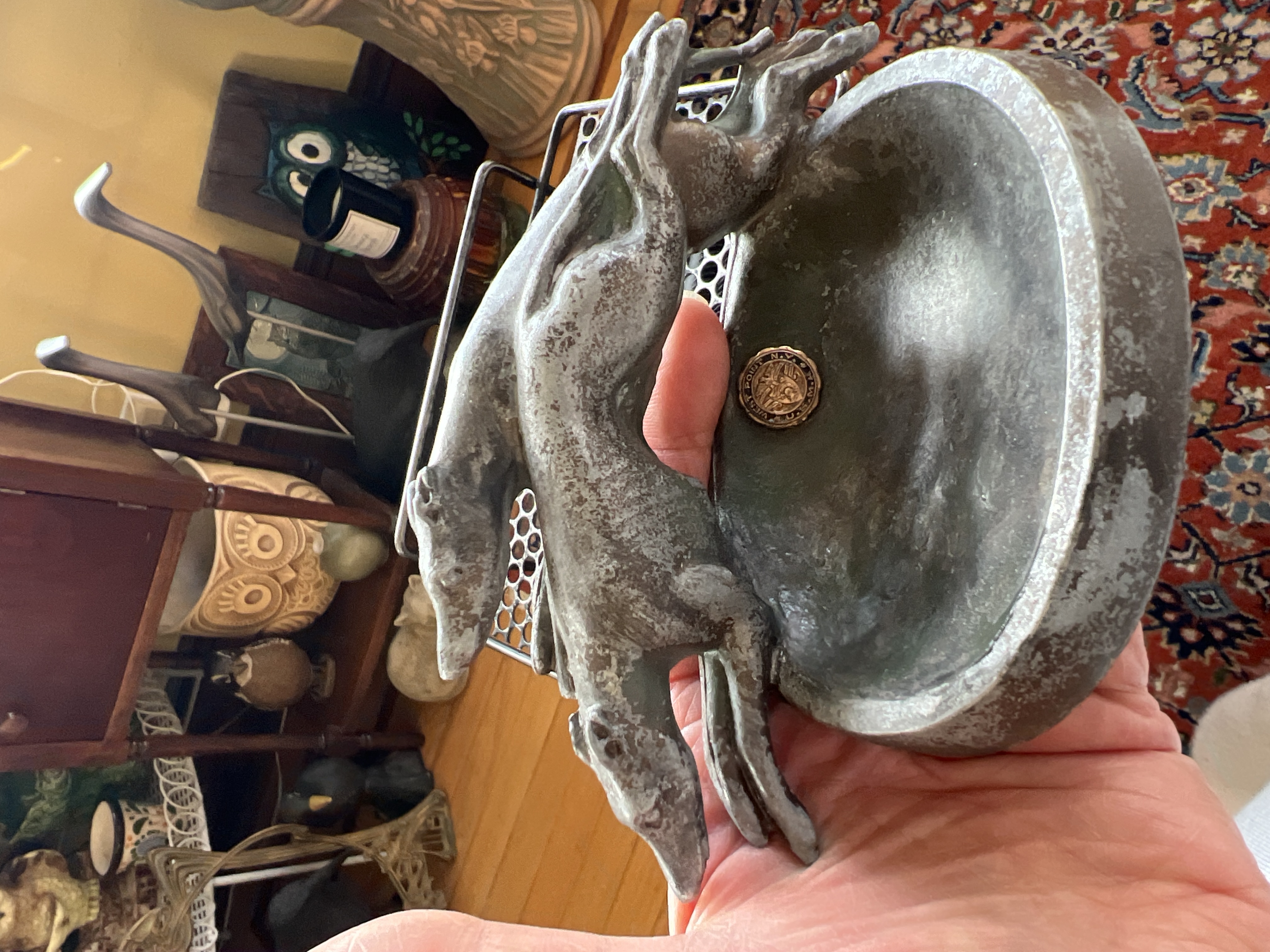 Art Deco Style Greyhound Ashtray