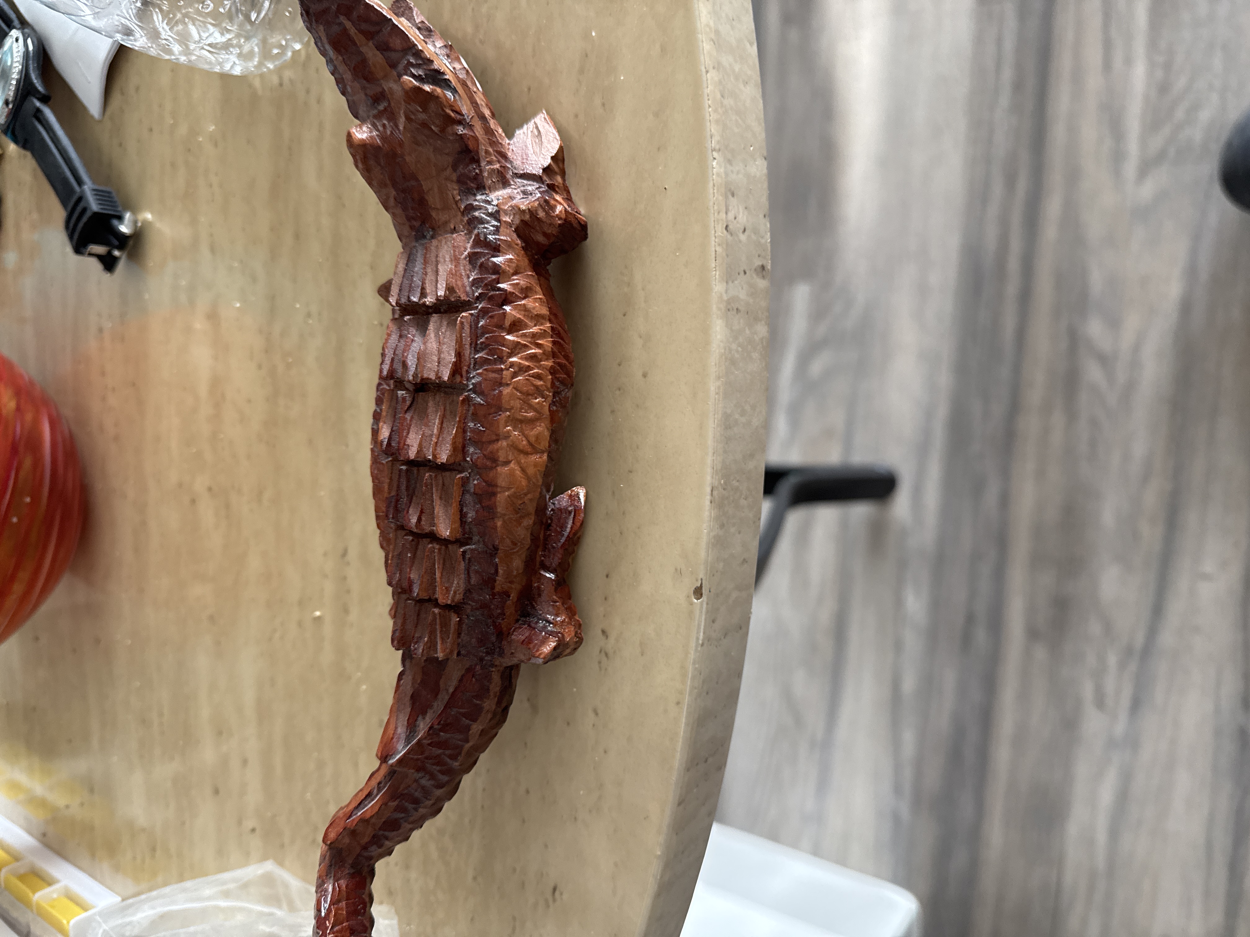 Wooden Carved Crocodile