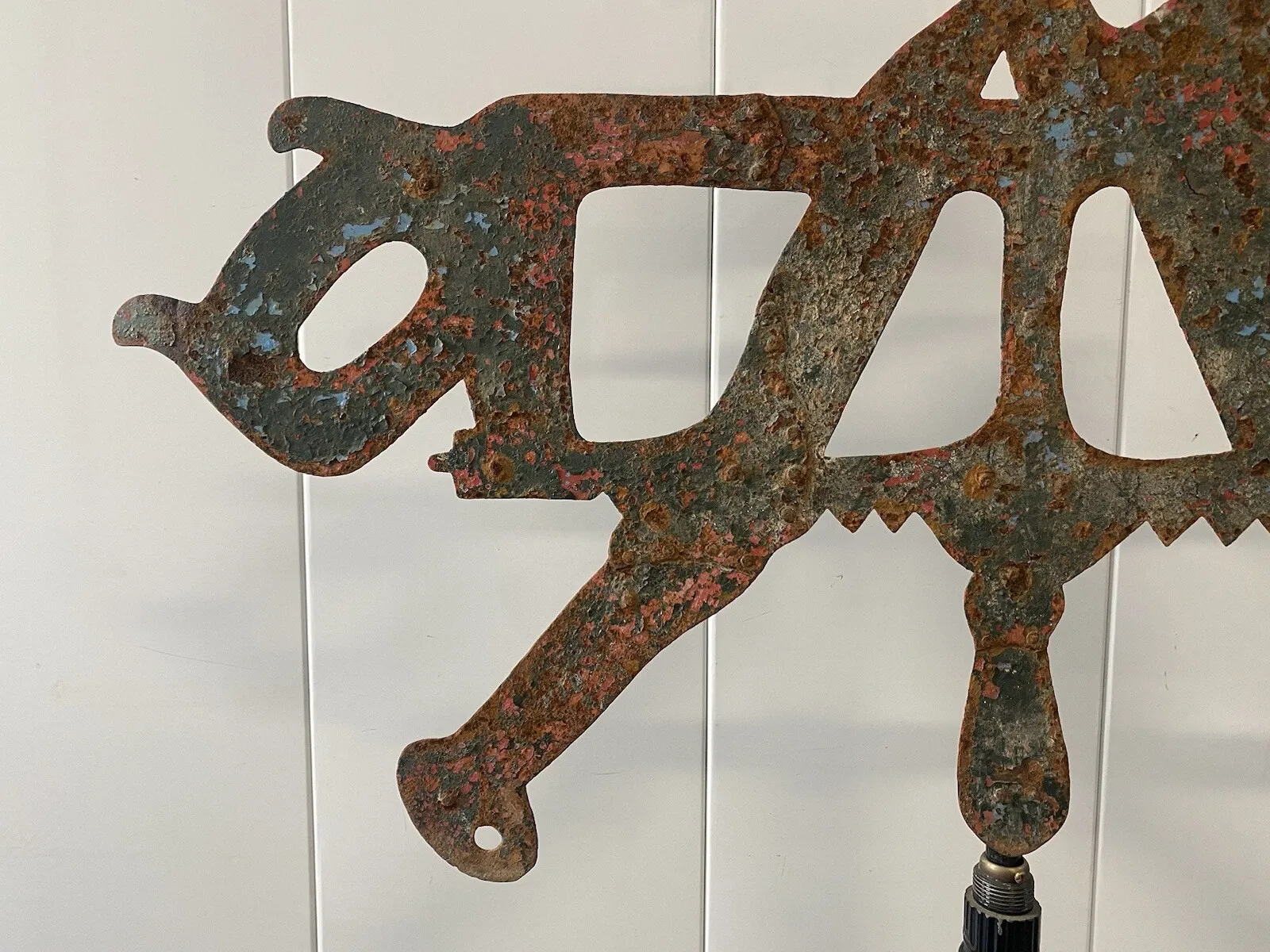 American Folk Art Blacksmith & Butcher Trade Sign with Horse Silhouette thumbnail 4