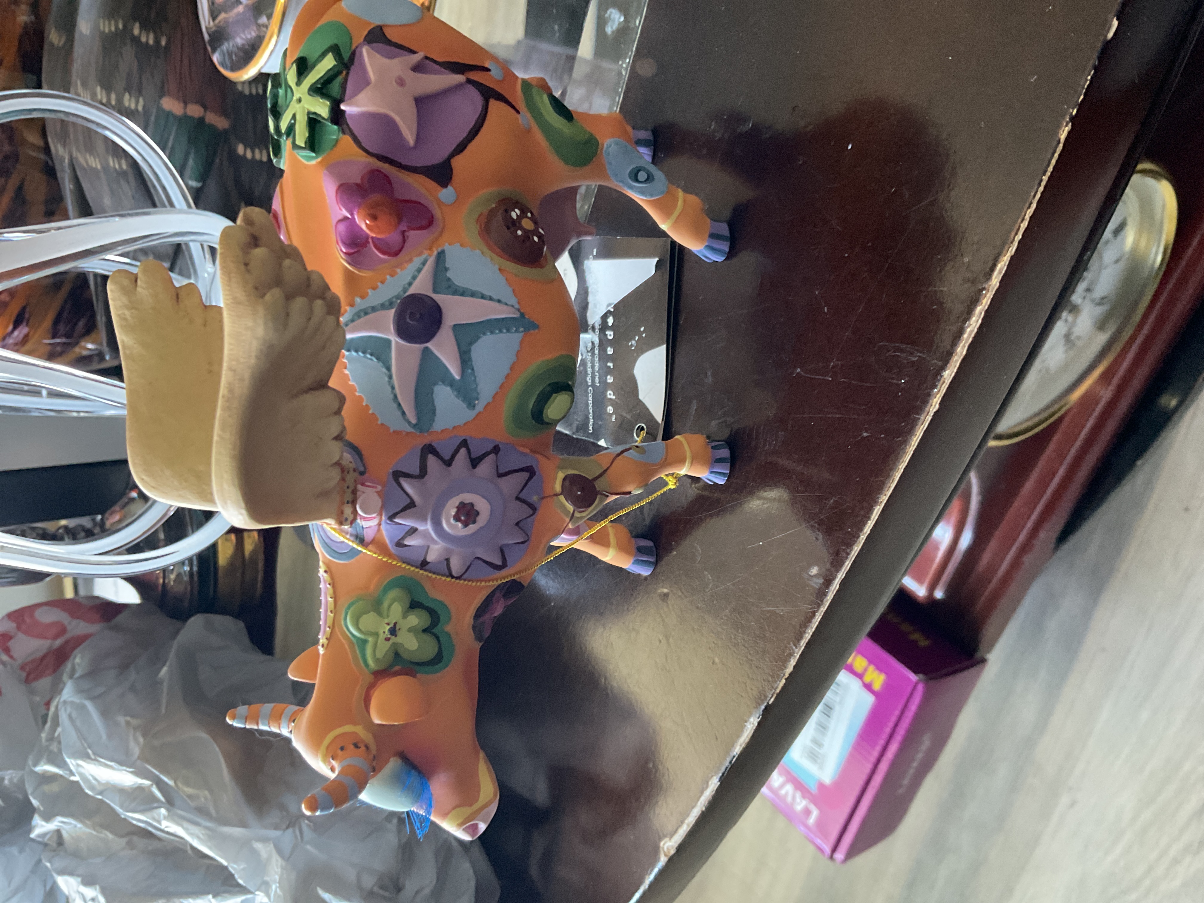 Contemporary CowParade 'Winged Cow' Resin Figurine