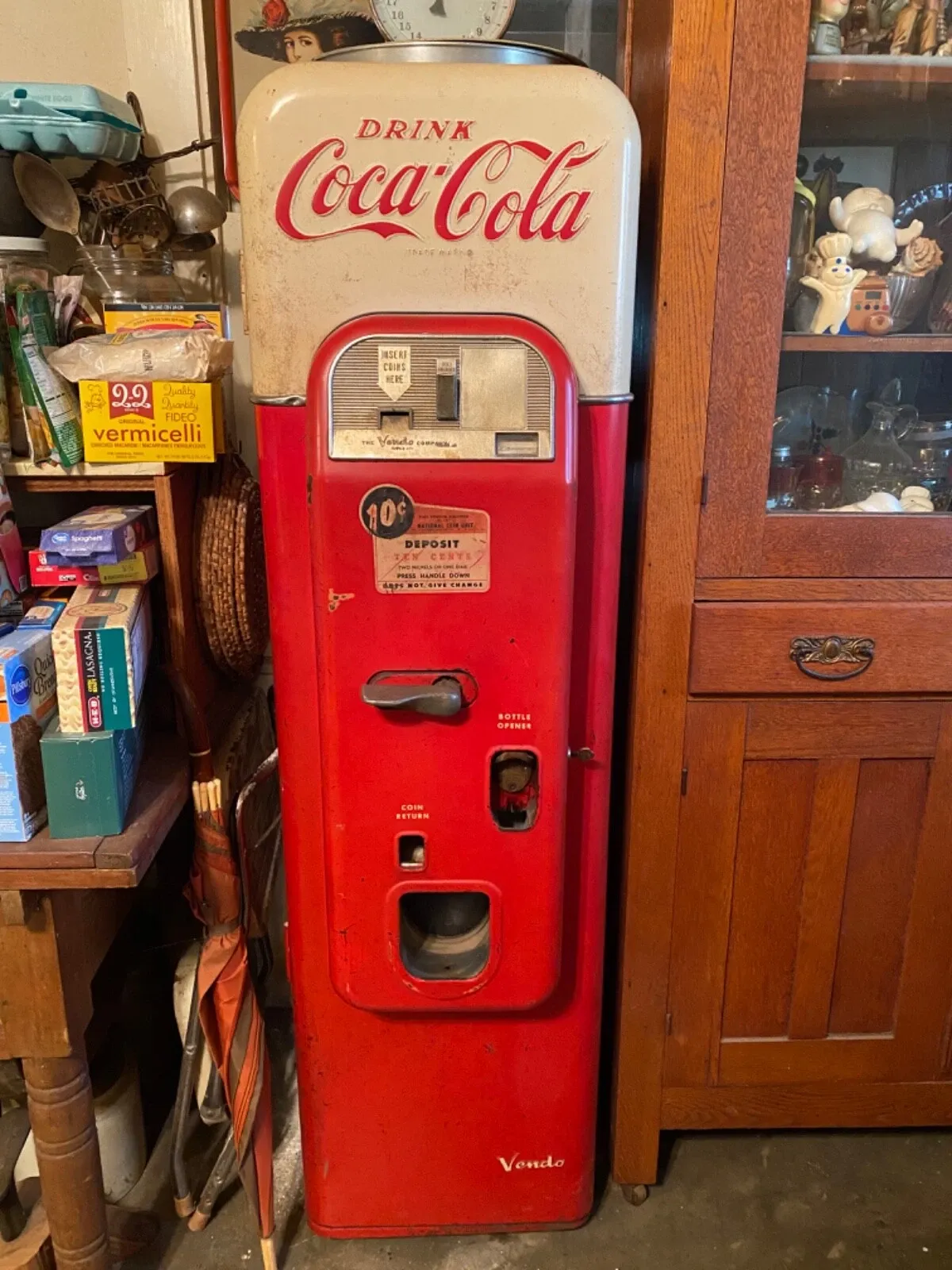 American Mid-Century Vendo Coca-Cola Upright Vending Machine