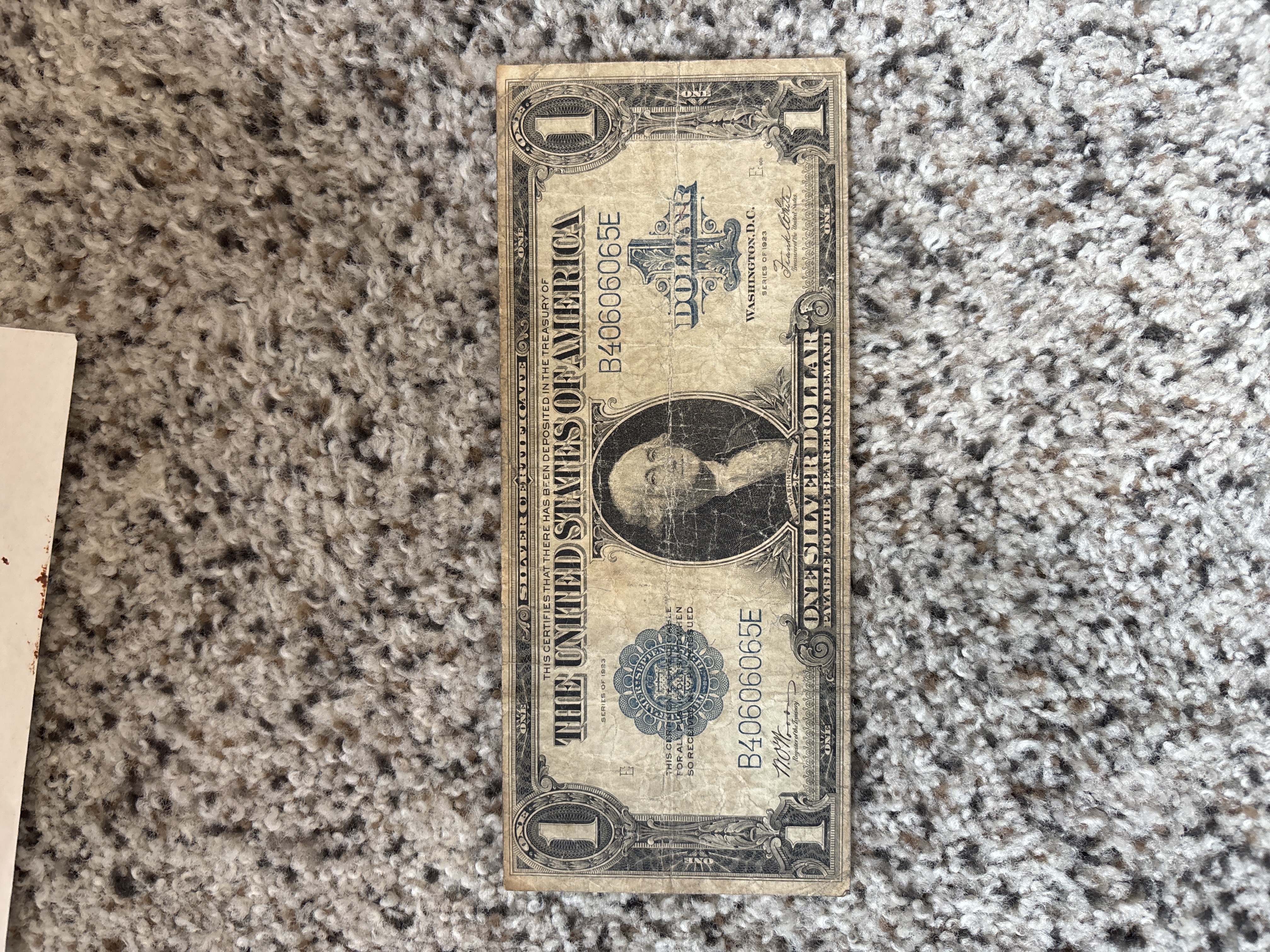 1923 U.S. Silver Certificate