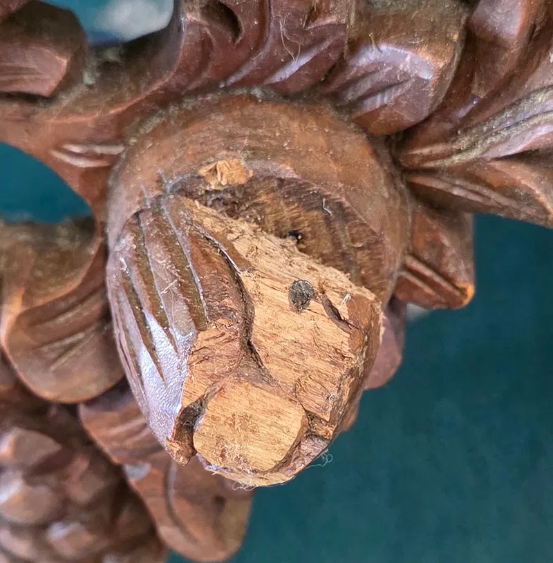 Indonesian Javanese Style Carved Teak Canopy Bed thumbnail 8