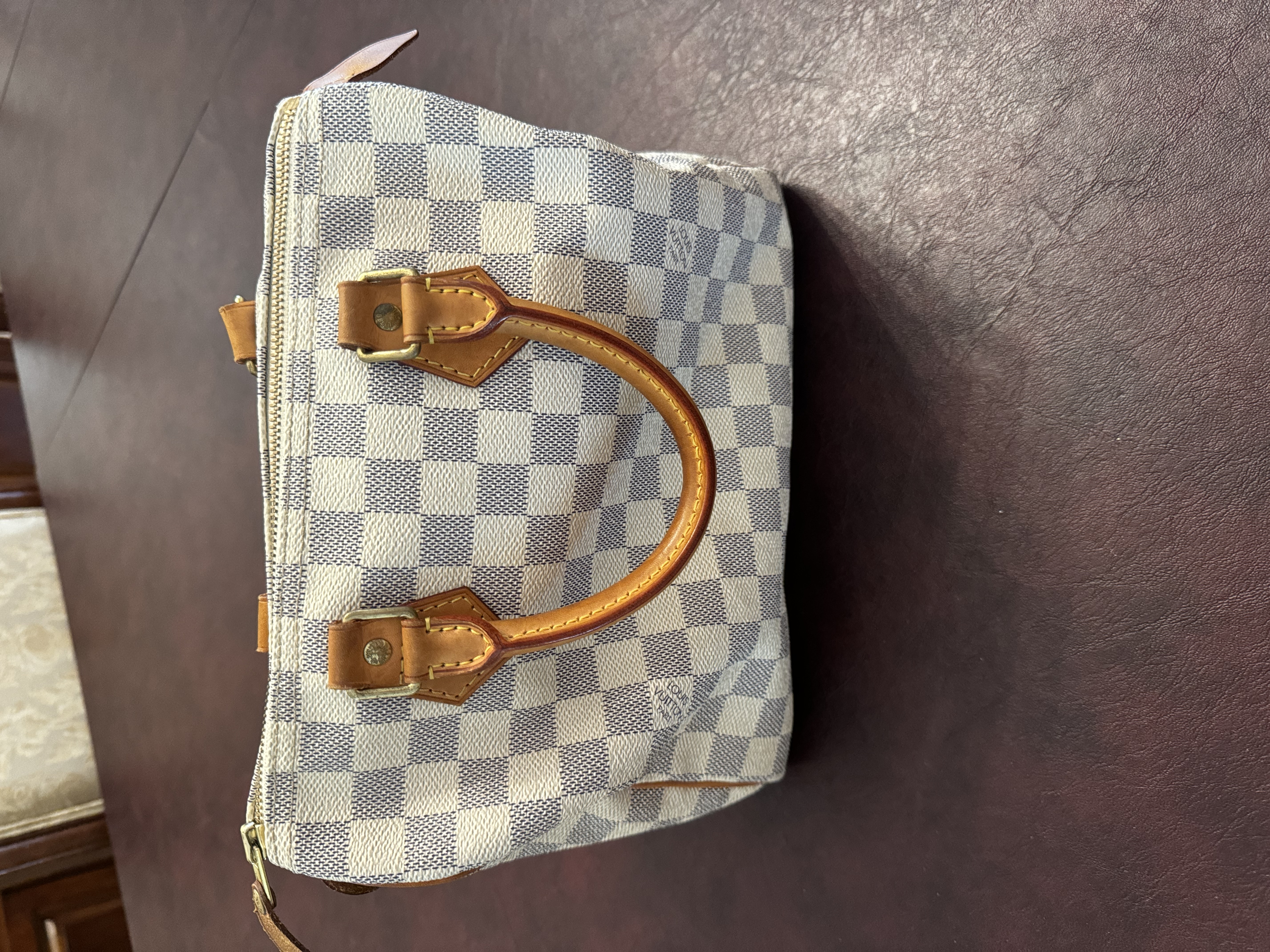Louis Vuitton Damier Azur Canvas Speedy Bag