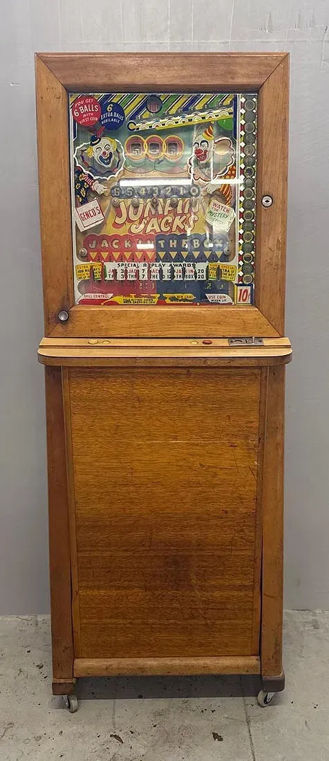American Mid-Century Period Genco 'Jumpin' Jacks' Coin-Operated Pinball Machine