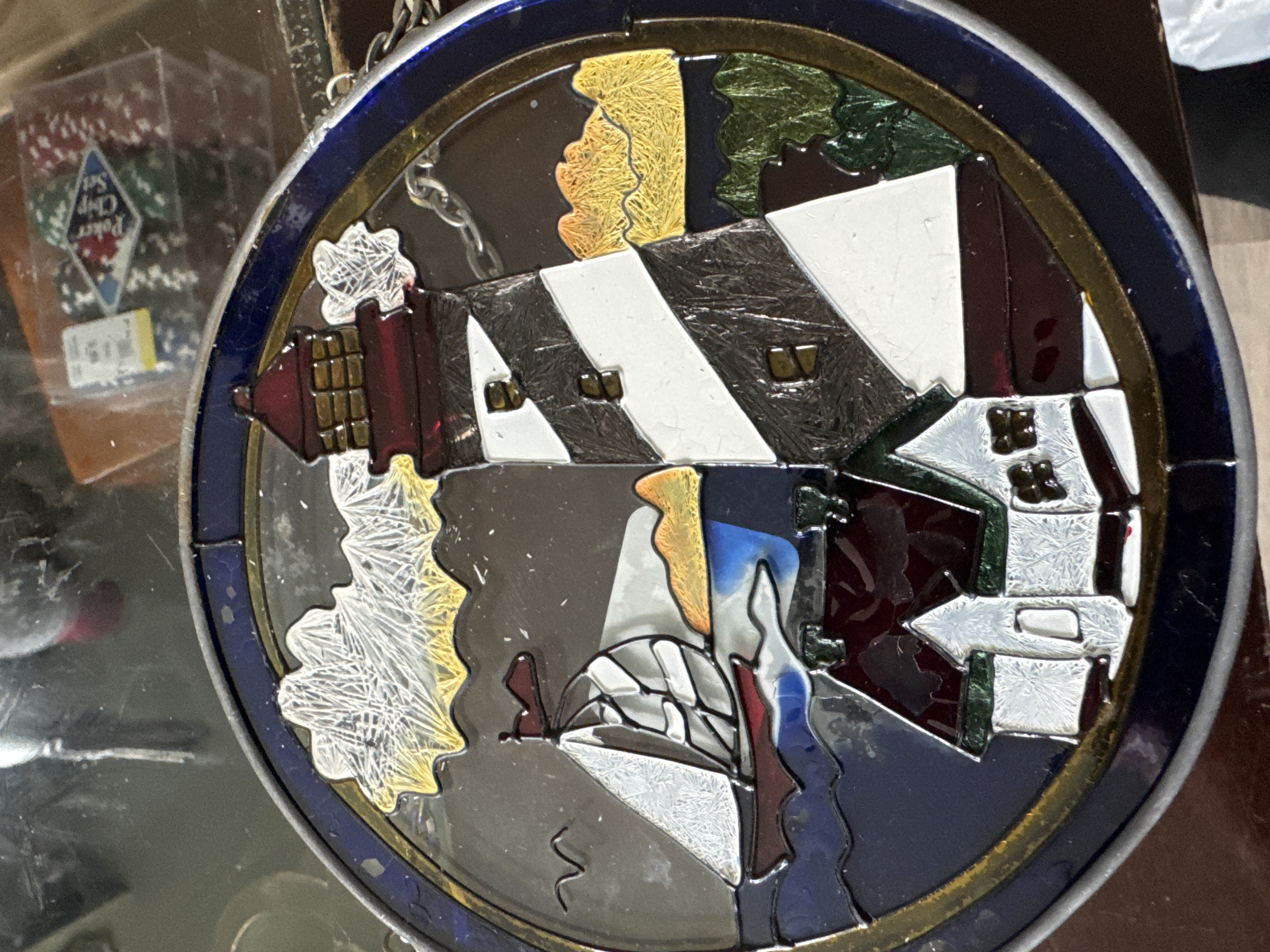 Stained Glass Lighthouse Suncatcher