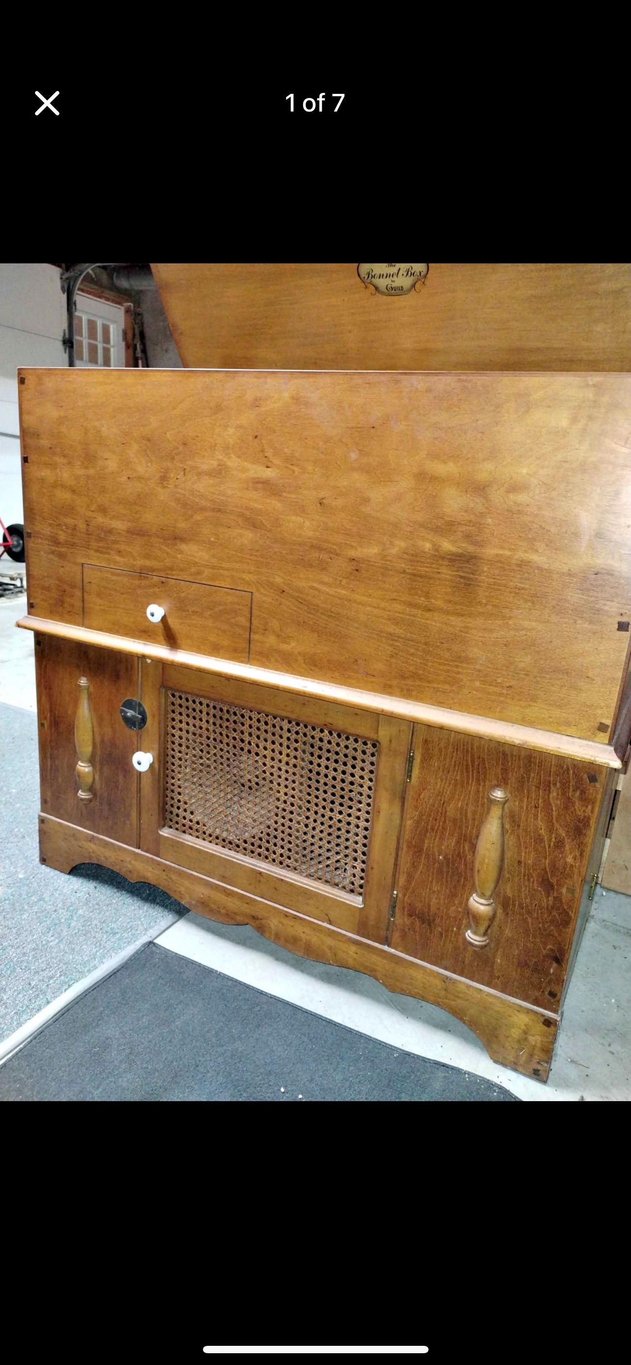 Mid-Century Modern Maple 'The Barrel Box' Coin-Operated Piano/Player Piano Cabinet