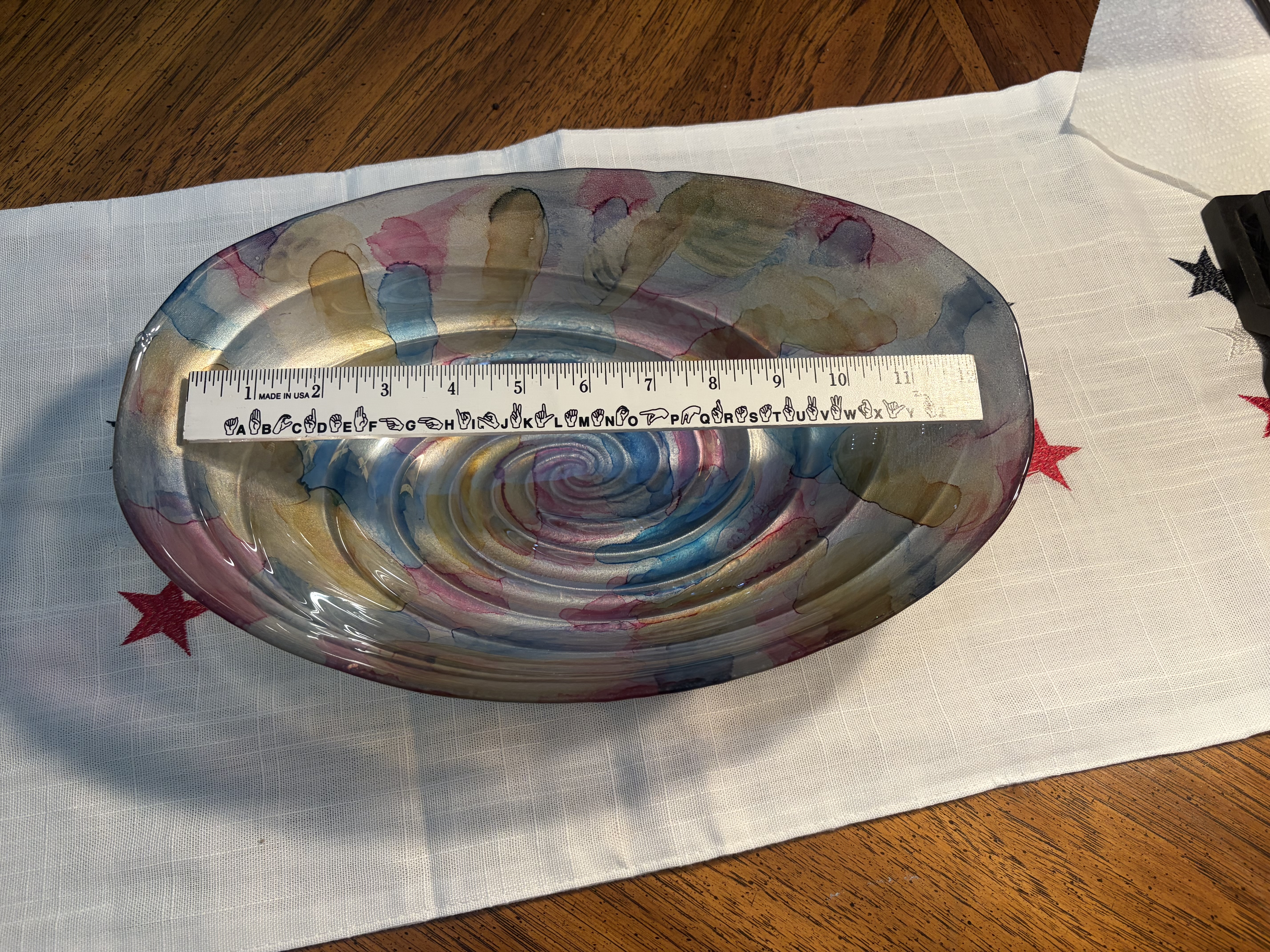 Contemporary Art Glass Bowl
