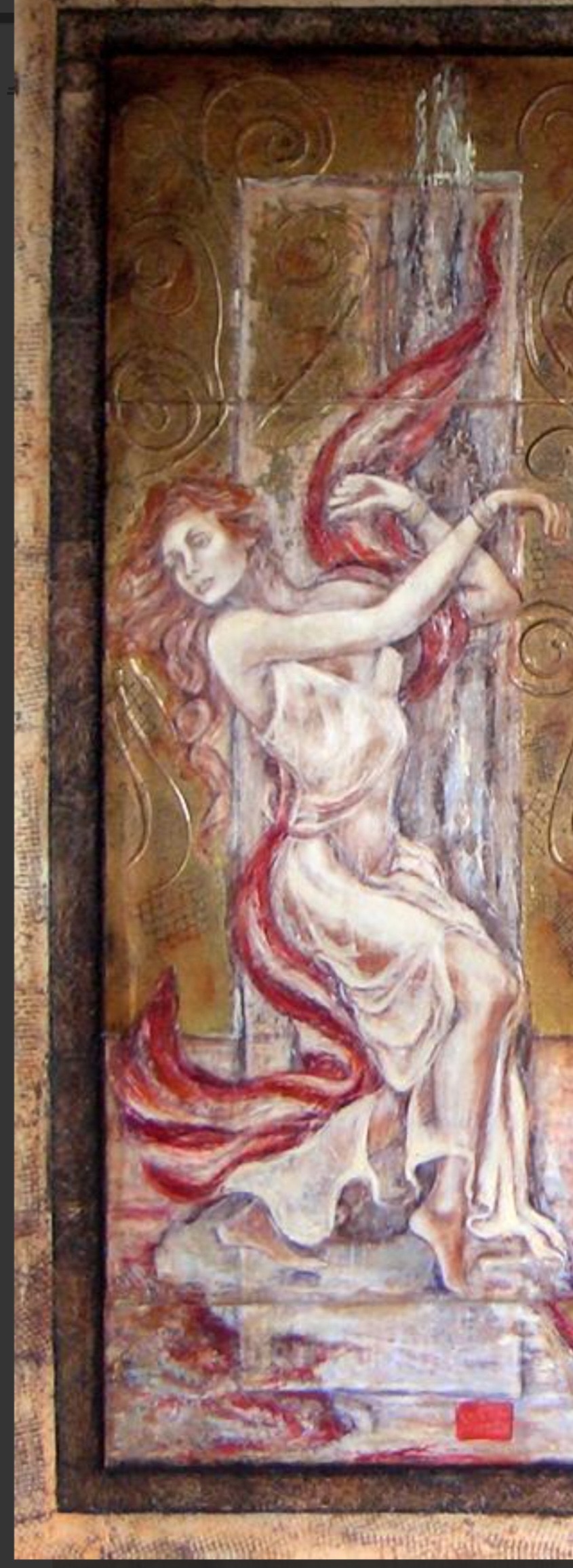 Modern Framed Figurative Artwork