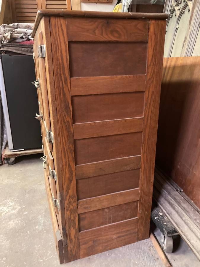 American Oak Icebox by Sanitary Refrigerator Co. thumbnail 4