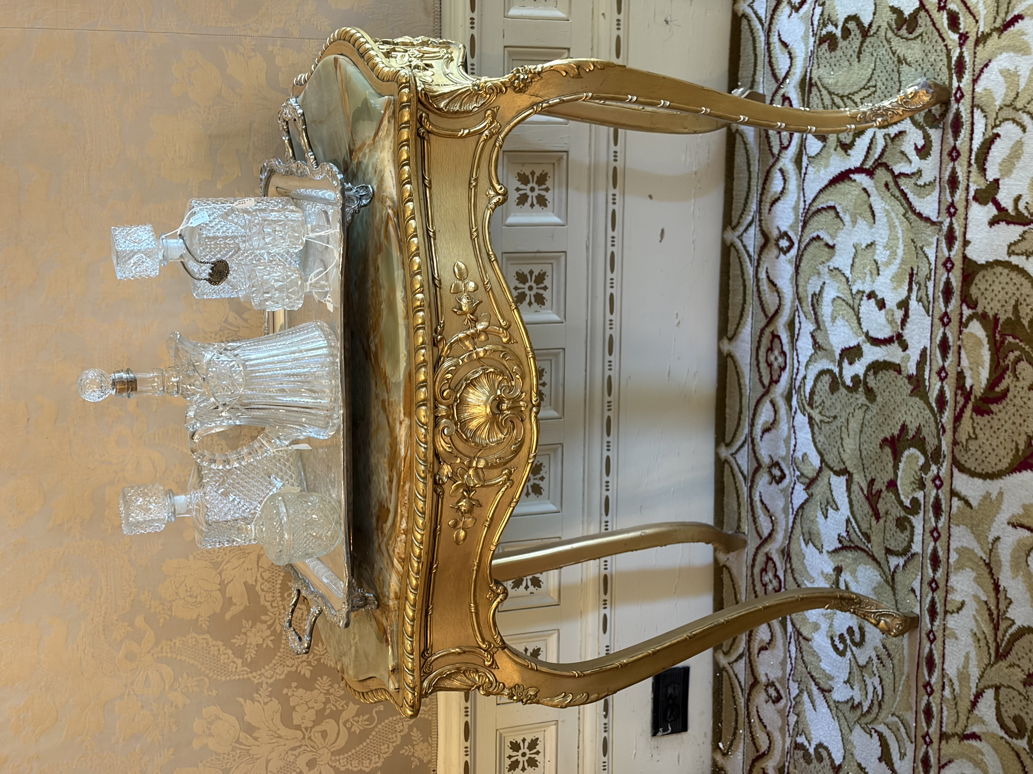 Louis XV Style Giltwood Console Table thumbnail