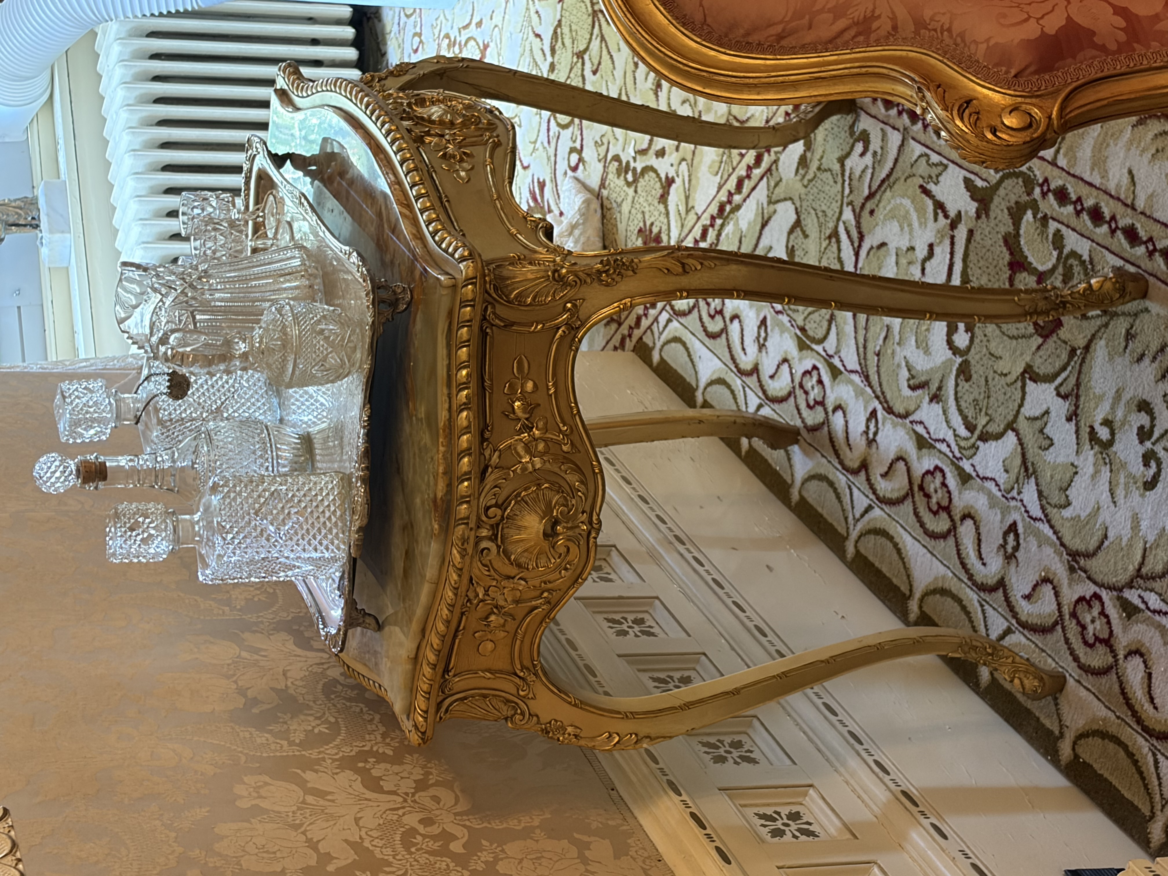 Louis XV Style Giltwood Console Table thumbnail 3