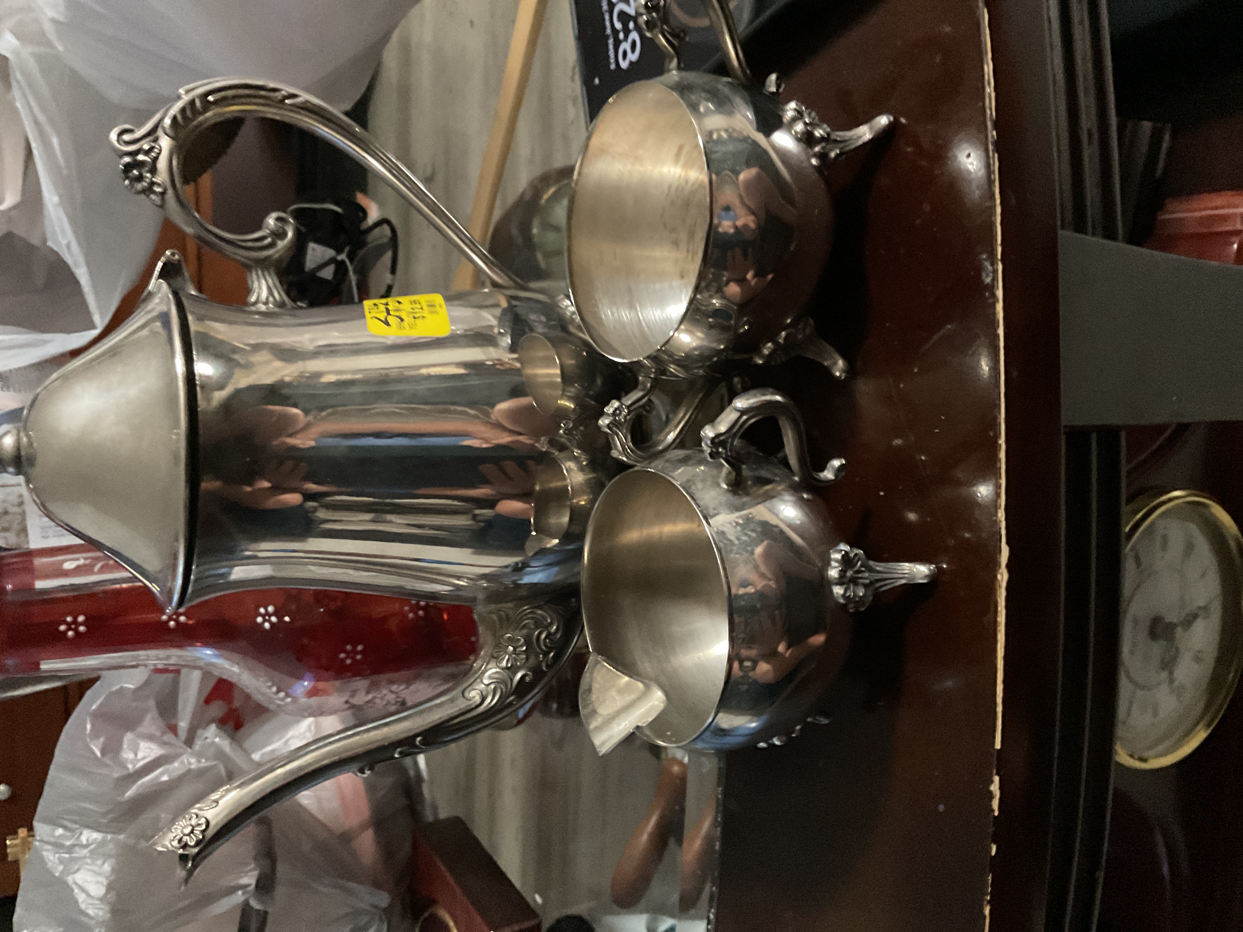 American Silver-Plated Rococo Revival Coffee and Tea Set