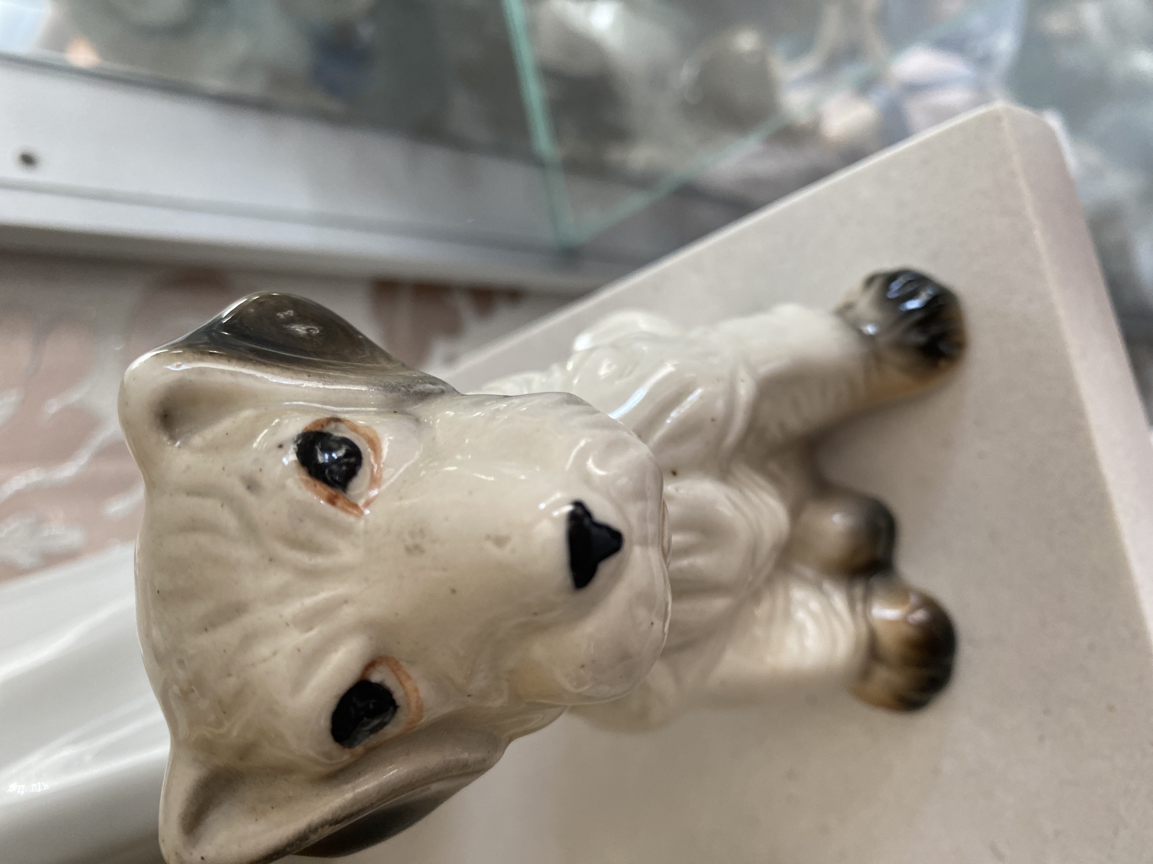 Mid-20th Century Ceramic Terrier Dog Figurine