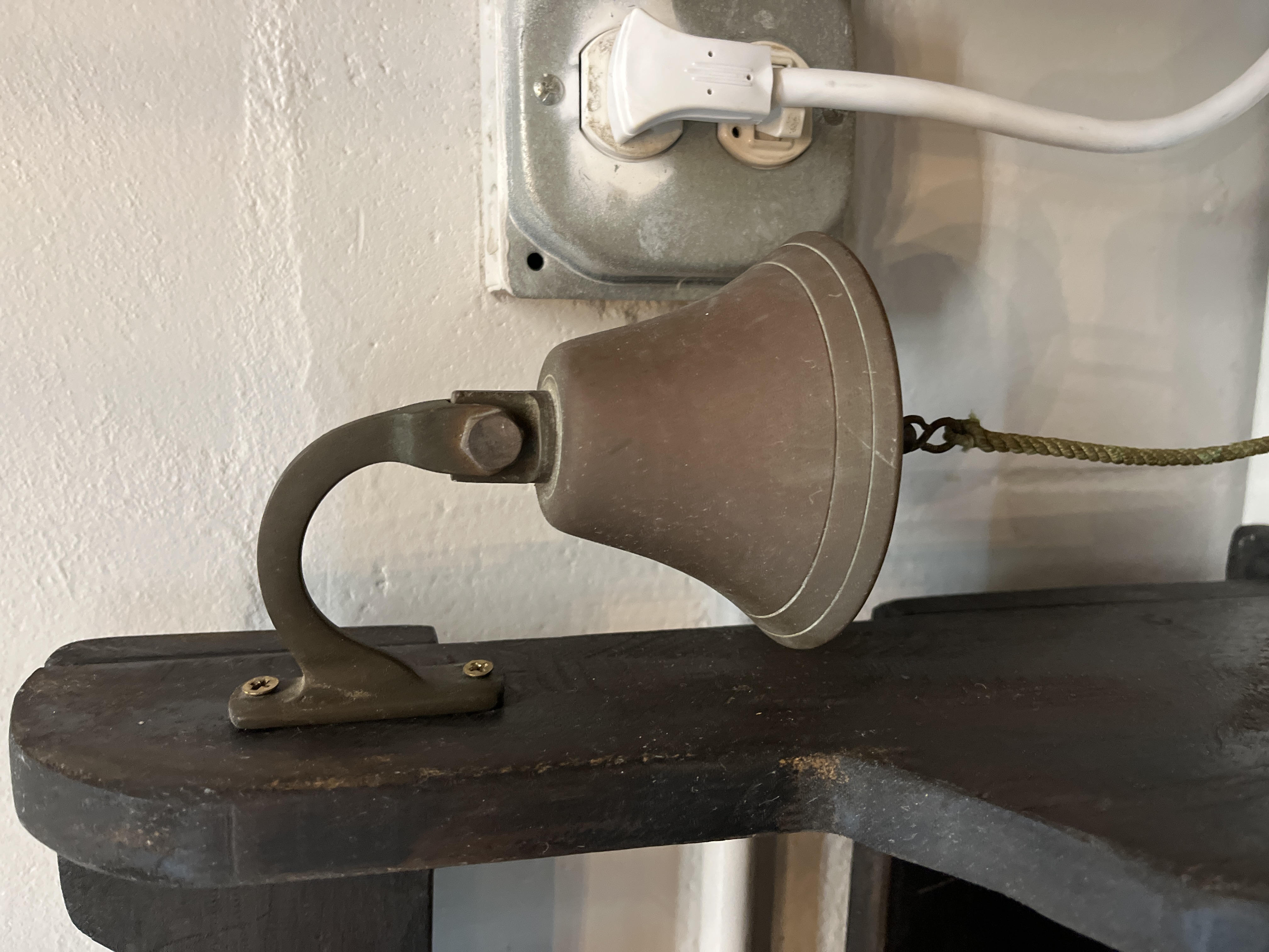 Victorian Period Cast Brass Wall-Mounted Service Bell