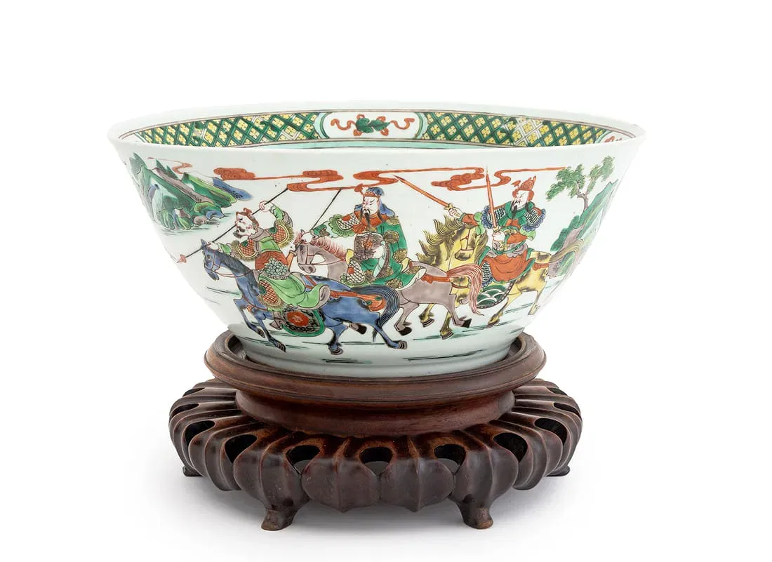 Chinese Kangxi Period Famille Verte Basin