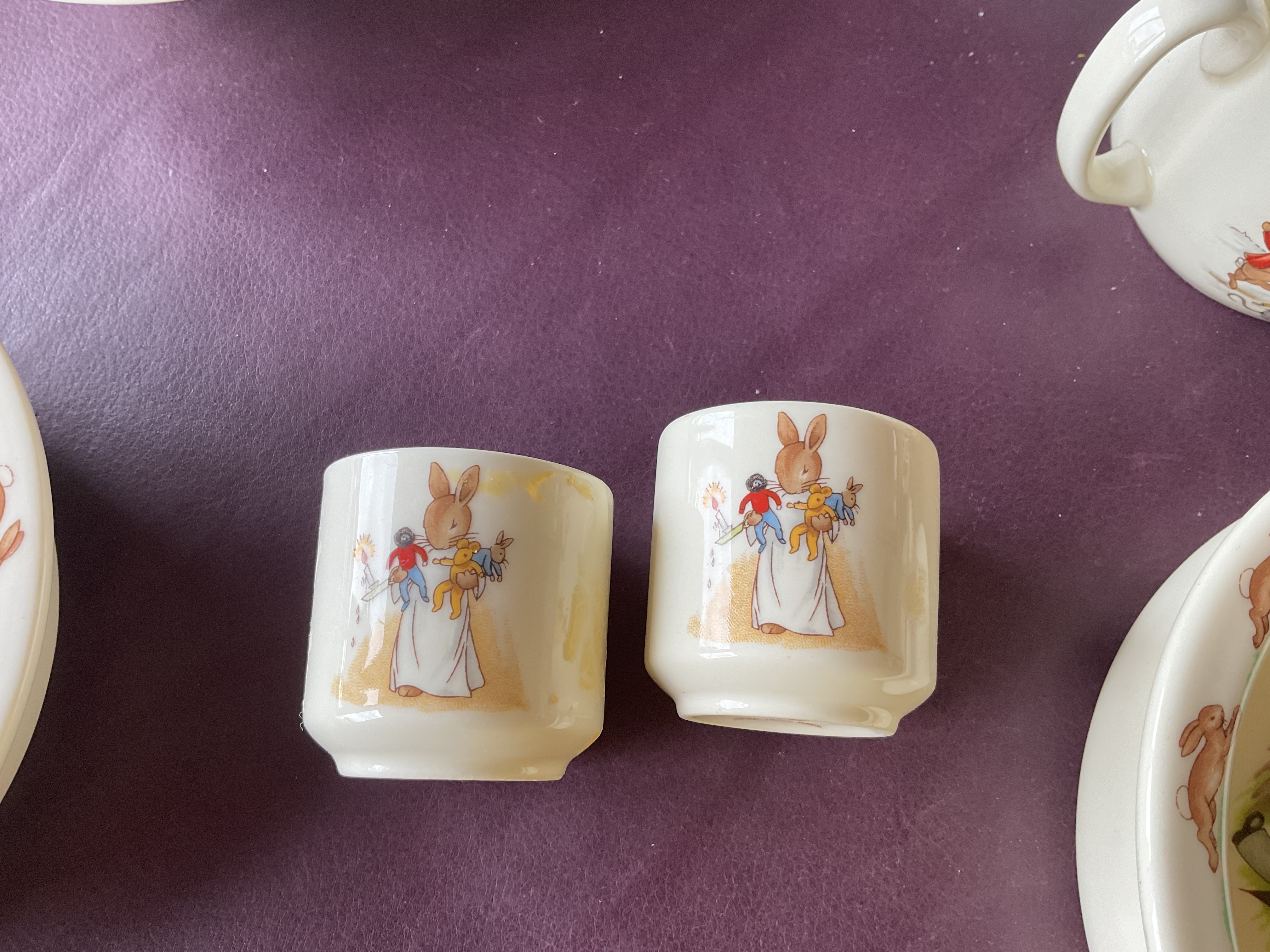 Royal Doulton Bunnykins British Nursery Ware Bone China Children’s Beakers (pair)