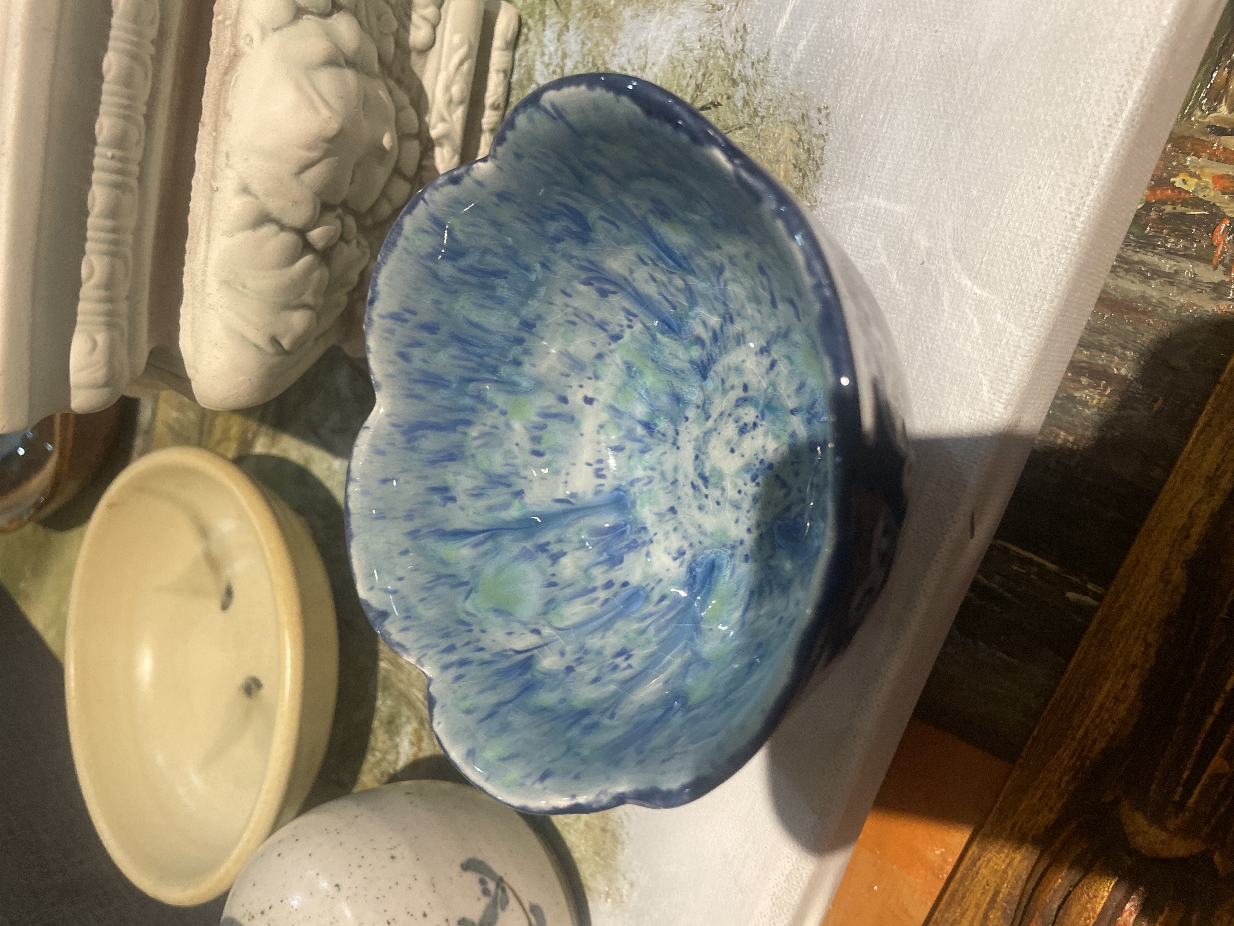 Contemporary Hand-Glazed Ceramic Bowl