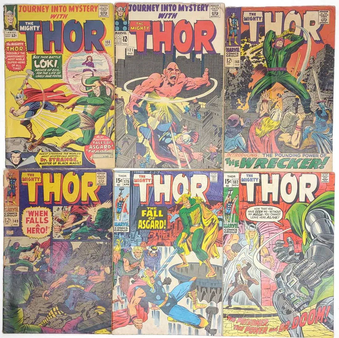 Silver Age and Bronze Age Marvel The Mighty Thor Comic Book Group thumbnail 11