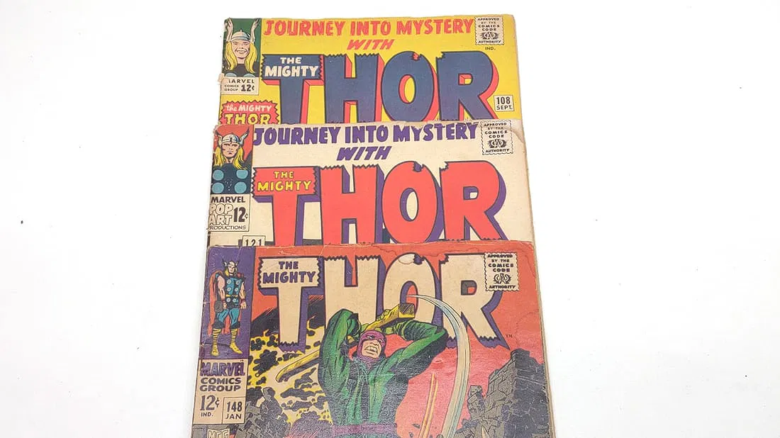 Silver Age and Bronze Age Marvel The Mighty Thor Comic Book Group thumbnail 4