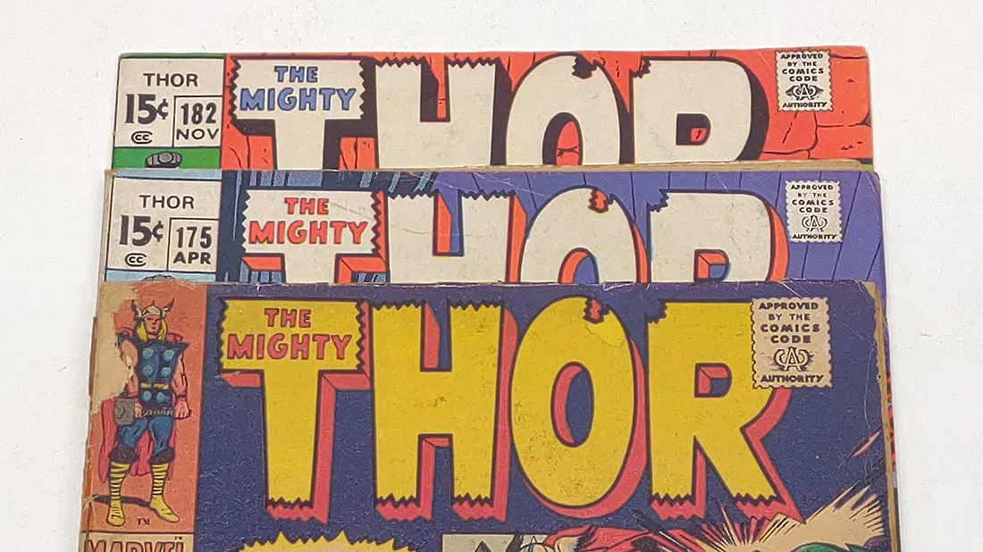 Silver Age and Bronze Age Marvel The Mighty Thor Comic Book Group thumbnail 6